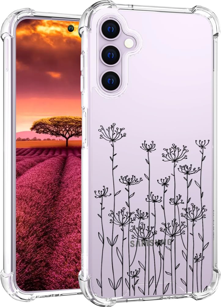 Topgraph Samsung Galaxy S23 Plus + Case Floral Flower Clear Cute For Women Girly Designer Girls, Phone Case Flower Design Compat