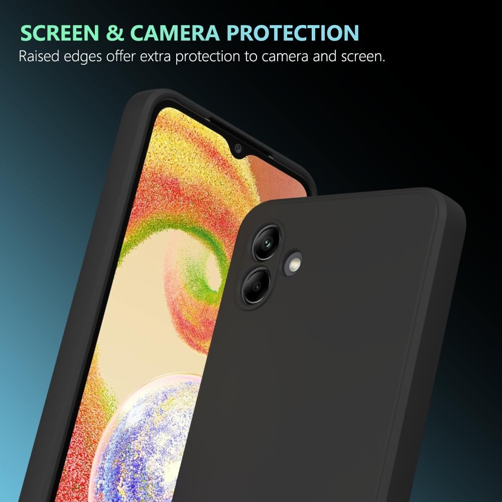 Wogroo For Samsung Galaxy A06 Case Black, Scratch Resistant With Soft Touch, Slim Thin Phone Cover For Samsung Galaxy A06