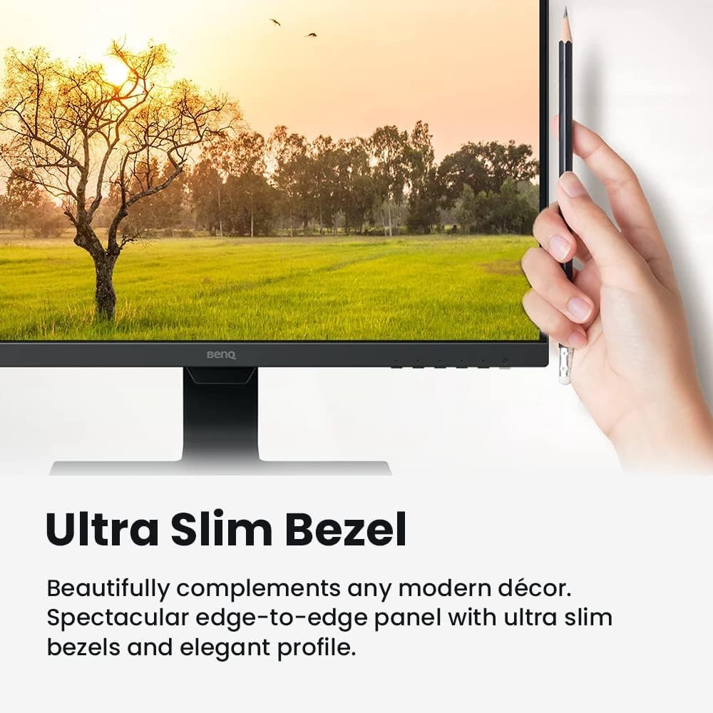Benq 27 Inch Ips Monitor | 1080P | Proprietary Eye Care Tech | Ultra Slim Bezel | Adaptive Brightness For Image Quality | Speake