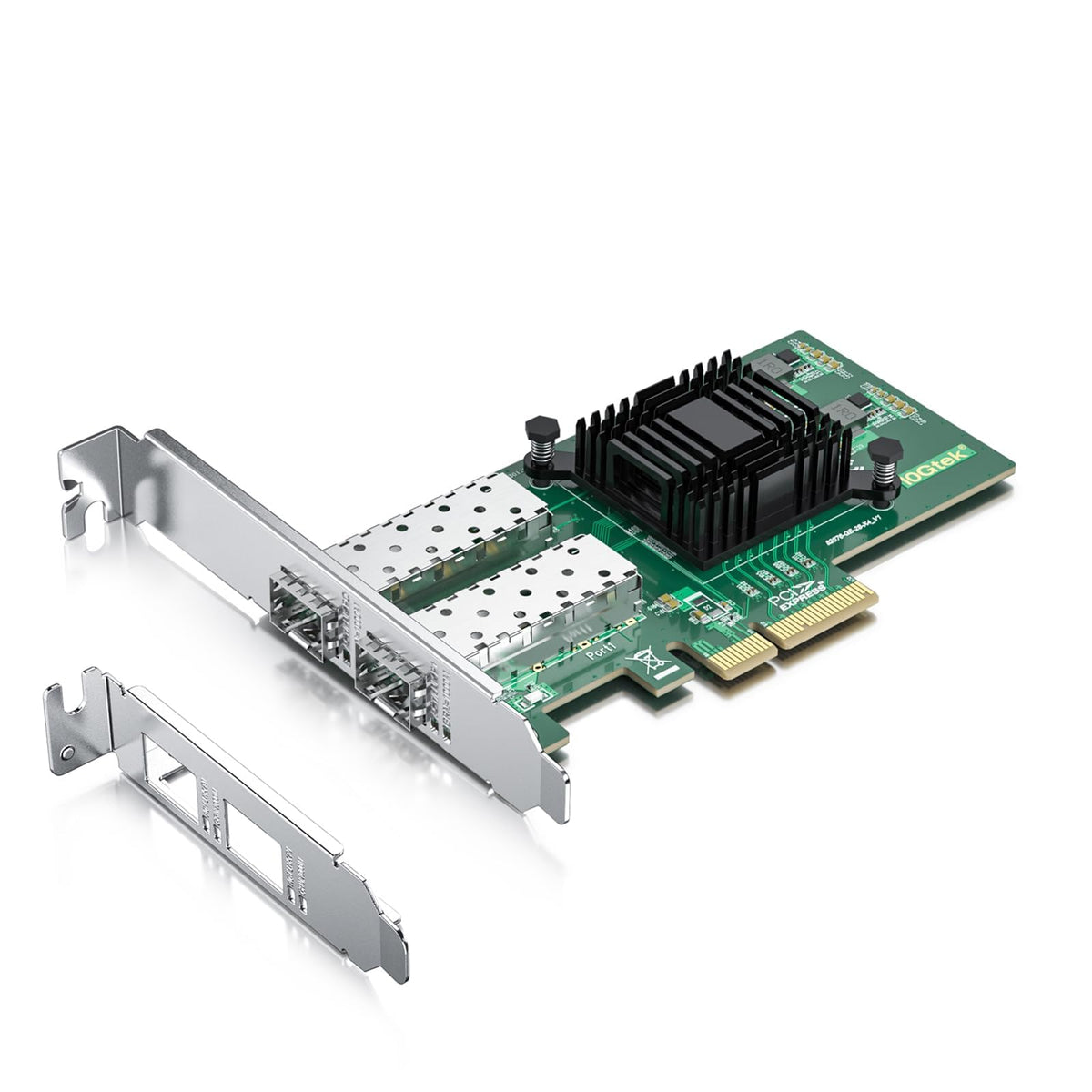 Gigabit Dual Nic With Intel 82576 Chip, 2 Sfp Ports 1Gb Network Card Compare To Intel E1G42Ef Nic, Pci Express 2.0 X4, Ethernet