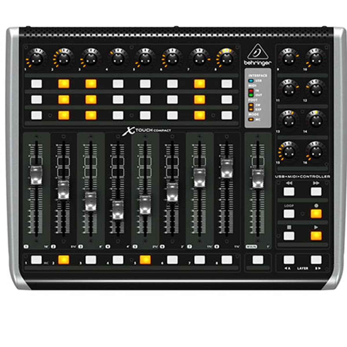 Behringer X-Touch Compact Universal Usb/Midi Controller With 9 Touch-Sensitive Motor Faders