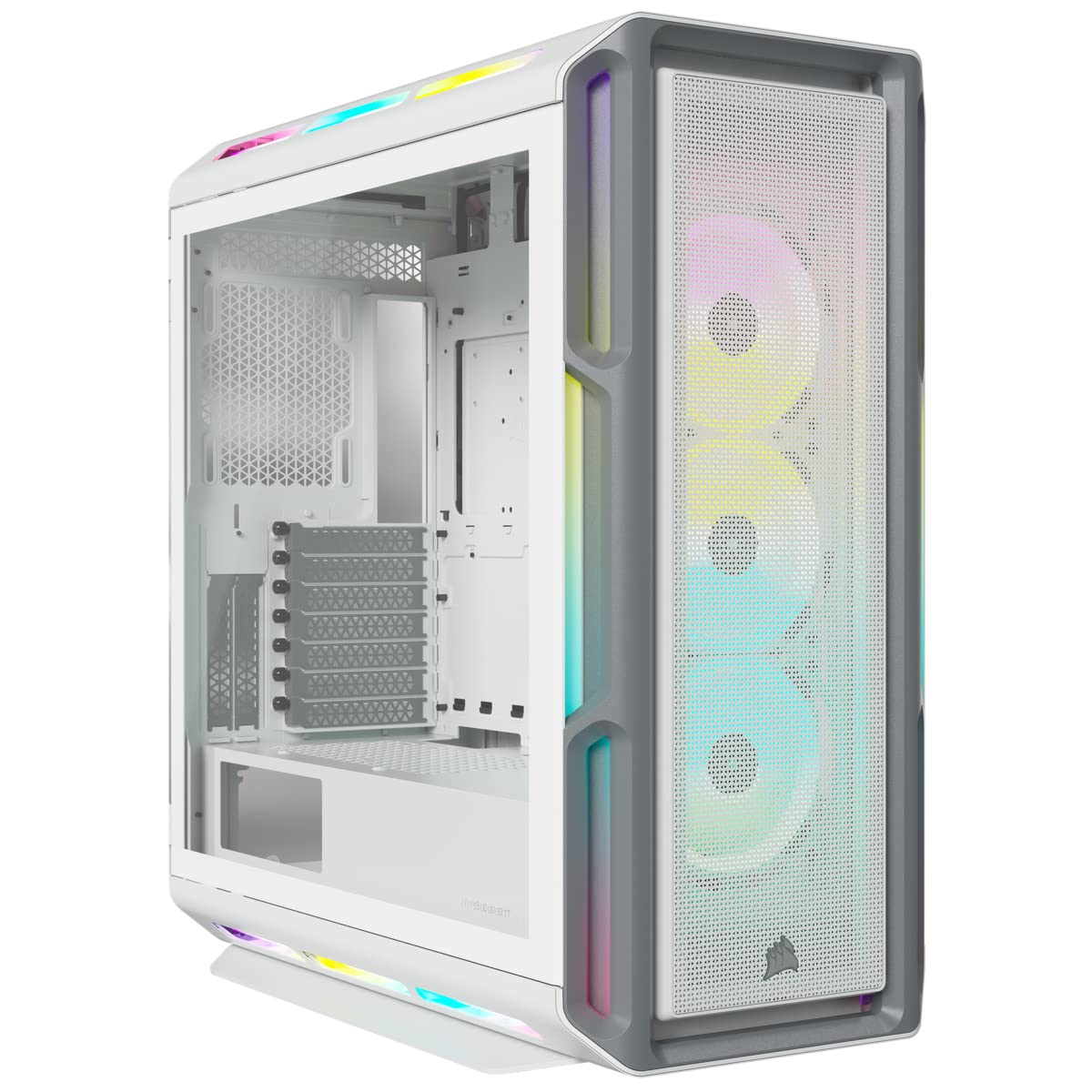 CORSAIR iCUE 5000T RGB MidTower ATX PC Case208 Individually Addressable RGB LEDsFits Multiple 360mm RadiatorsEasy Cable Mana