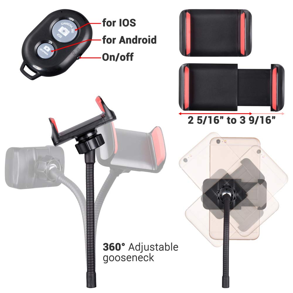 Aw 7Inch Rgb Dual Led Ring Light 12 Light Modes 3200 6500K Remote Control With Tripod Stand Mirror Phone Holder Easy Setup For L