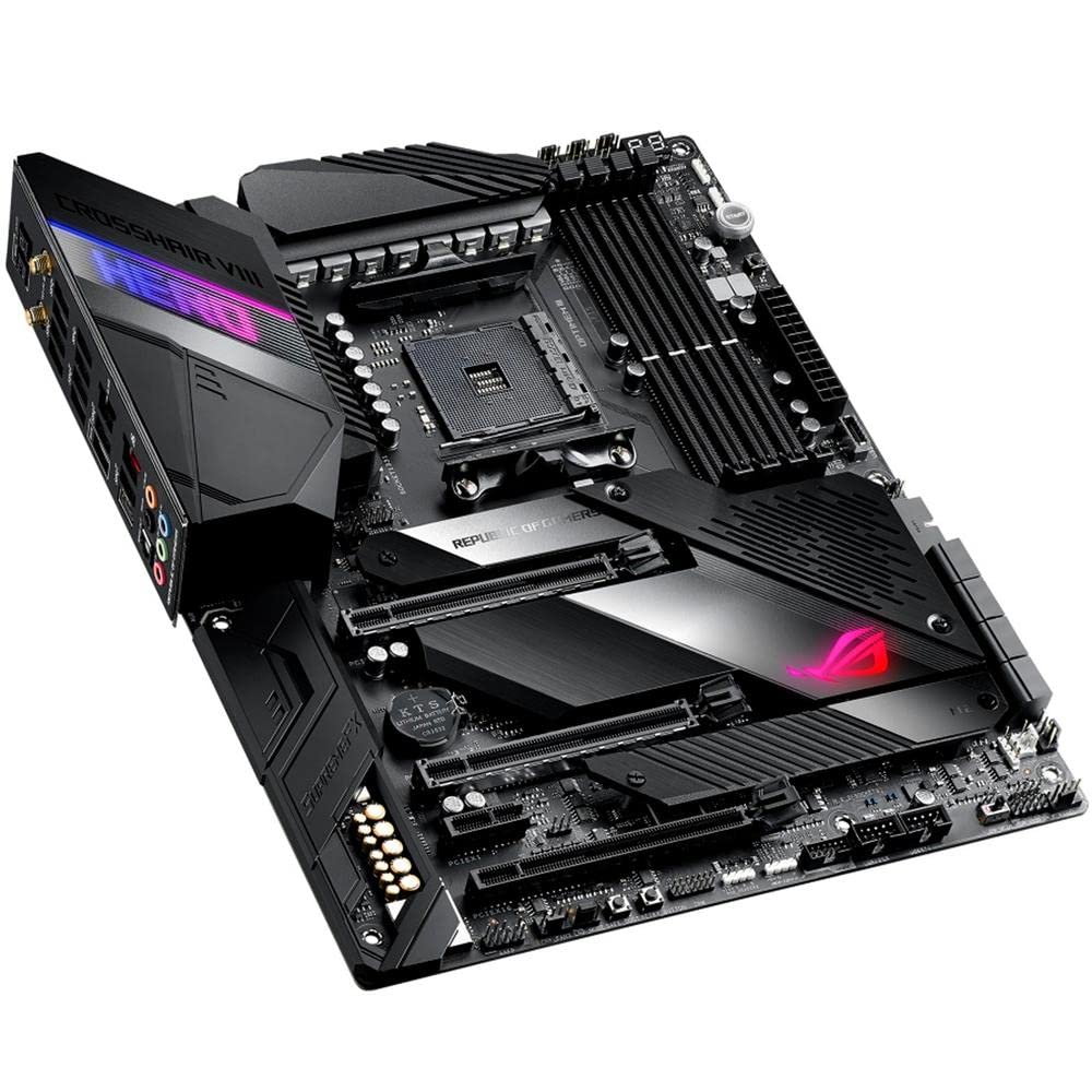 Asus Rog X570 Crosshair Viii Hero (Wi Fi) Atx Motherboard With Pcie 4.0, On Board Wifi 6 (802.11Ax), 2.5 Gbps Lan, Usb 3.2, Sata
