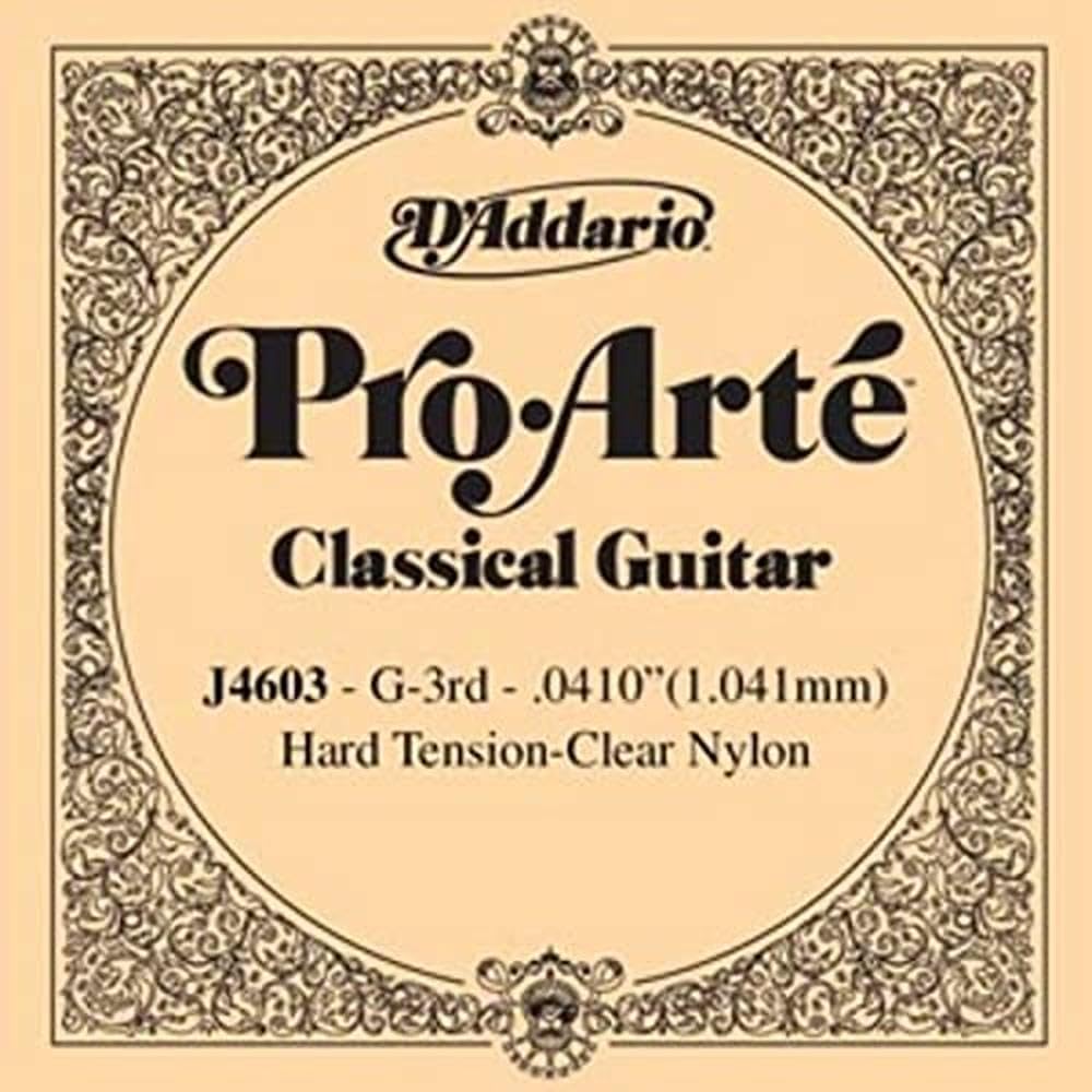 D'Addario J4503 Pro Arte Nylon Classical Guitar Single String, Normal Tension, Third String