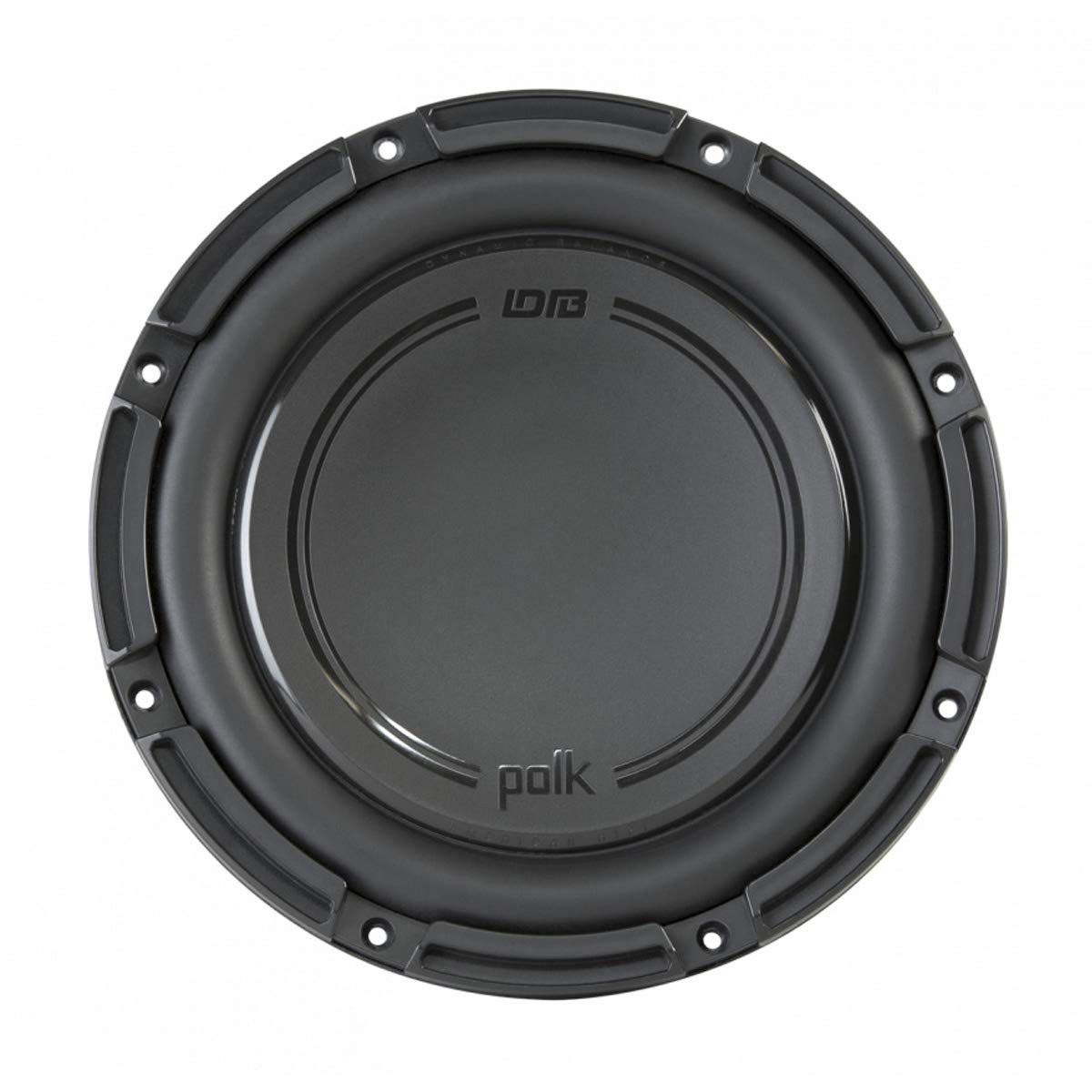 Polk Audio DB1042 SVC - DB+ Series 10' Shallow Subwoofer for Marine/Car Sound System, 30Hz-200Hz Frequency Response, Single 4-Ohm Voice Coils & Polypropylene Woofer Cone