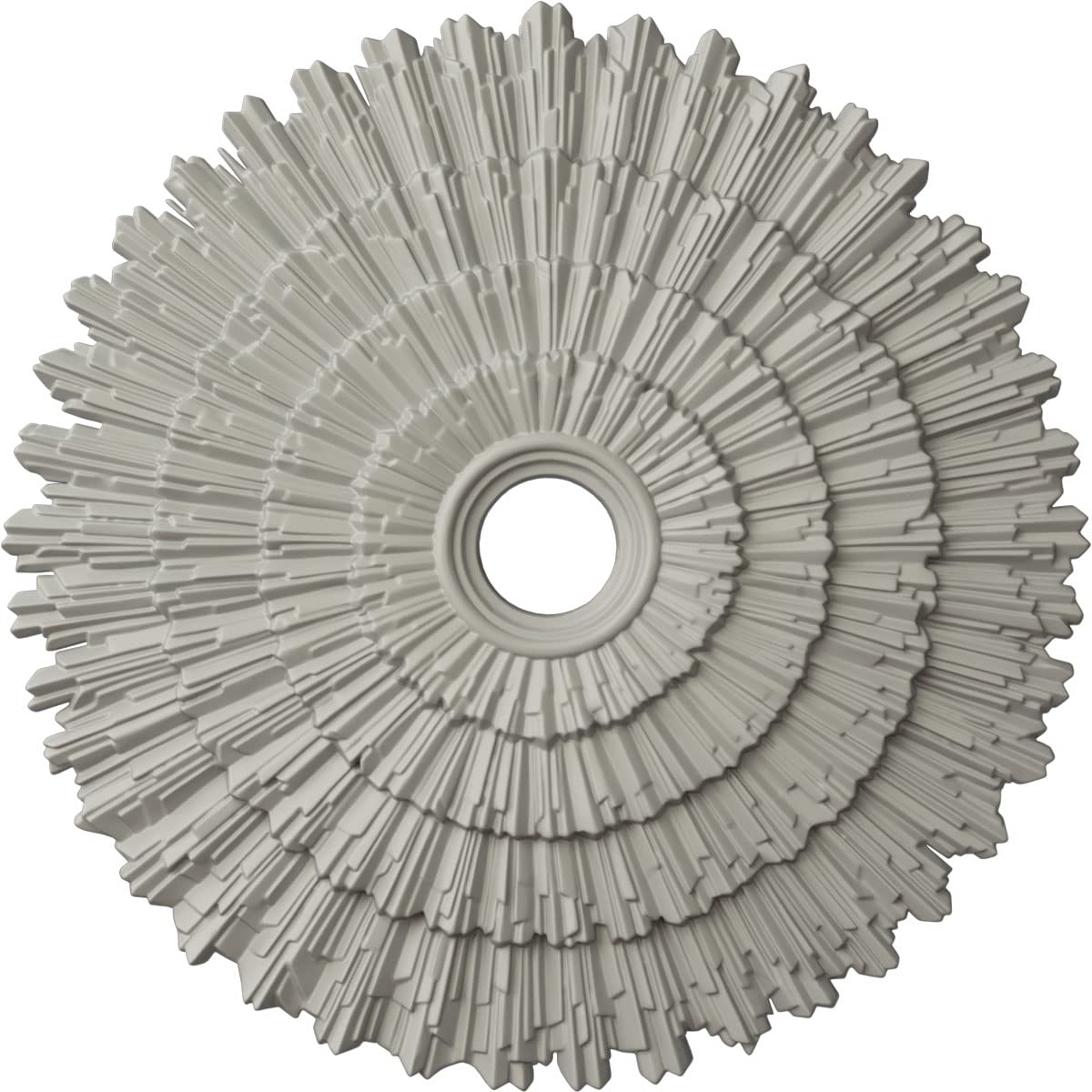 Ekena Millwork CM24ENPCF - 24 3/4OD x 3 1/4ID x 1 7/8P Eryn Ceiling Medallion (Fits Canopies up to 4) - Ceiling Medallion, Pot o