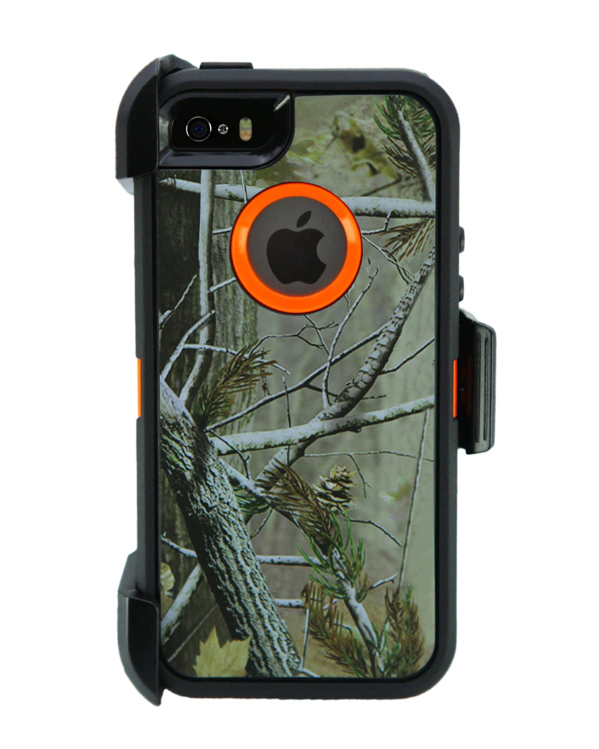Wallskin Case For Iphone 5S 5 Se (2016) With Screen Protector Heavy Duty Full Body Military Grade Drop Protection Carrying Cover