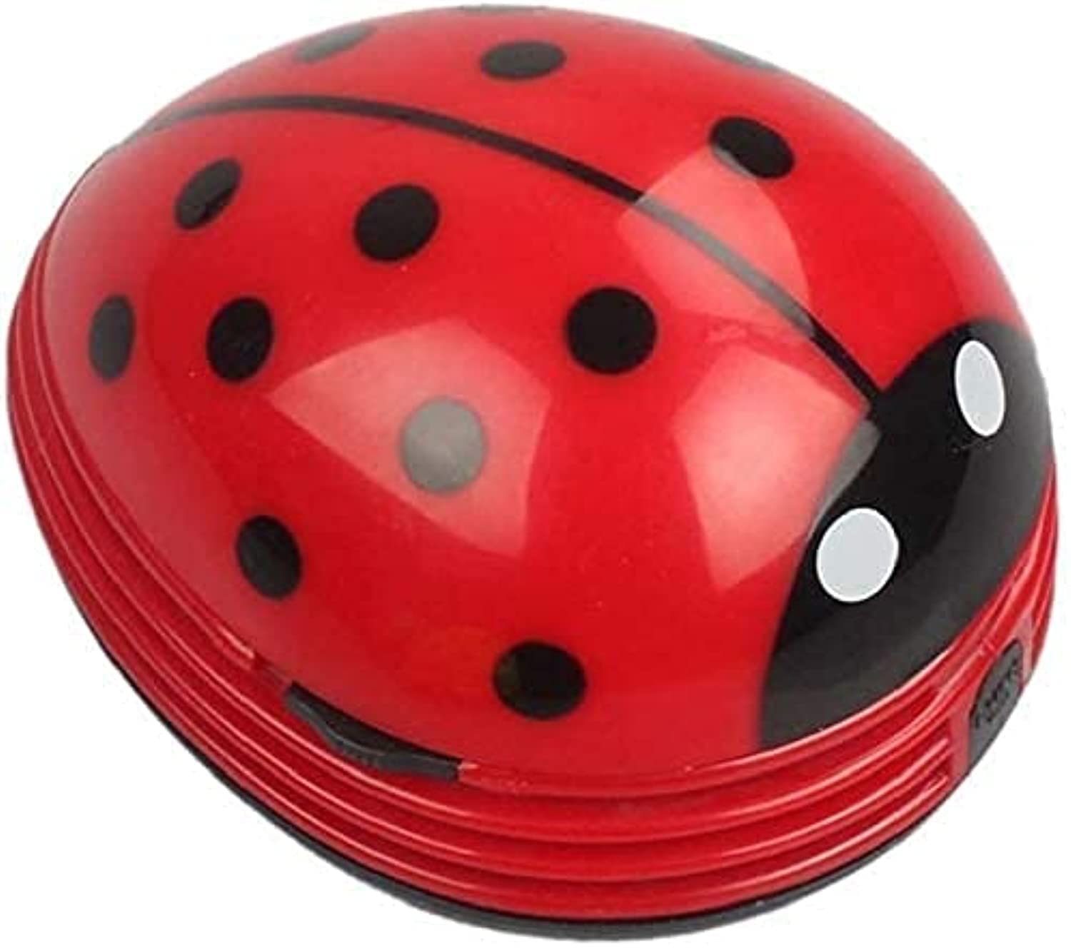 E Ecsem Cute Portable Cartoon Mini Desktop Vacuum Cleaner Table Dust Crumb Sweeper(Red#002)