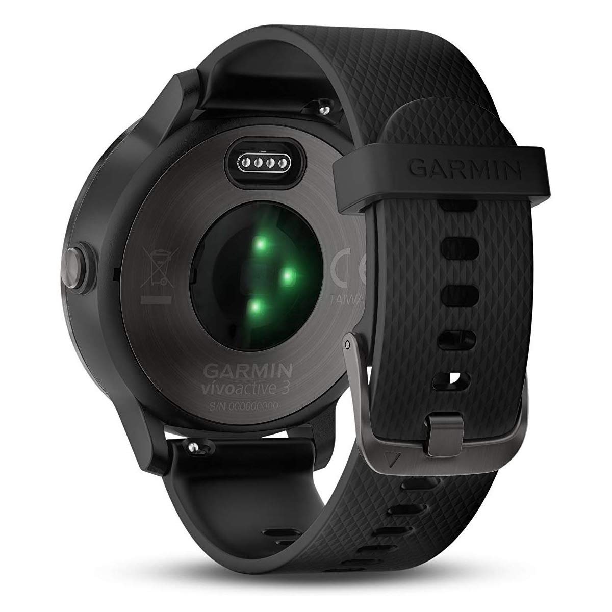 Garmin Vivoactive 4 Smartwatch (Black/Stainless) 010 02174 11 W/Additional Metal Band