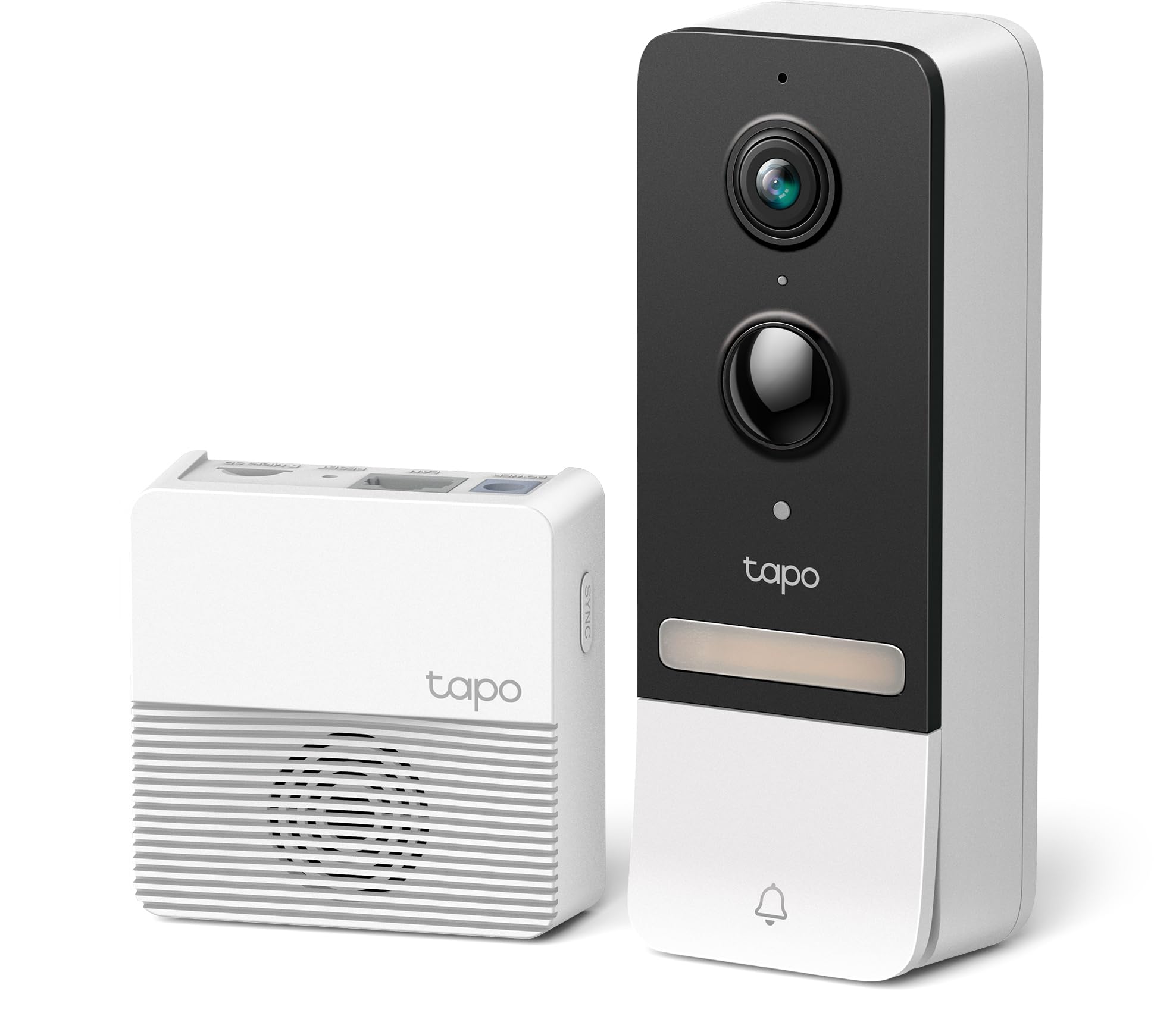 Tapo TP-Link Smart Video Doorbell Camera, Chime Included, 2K 5MP, Color Night Vision, 2-Way Audio, Free AI Detection, Cloud/SD C