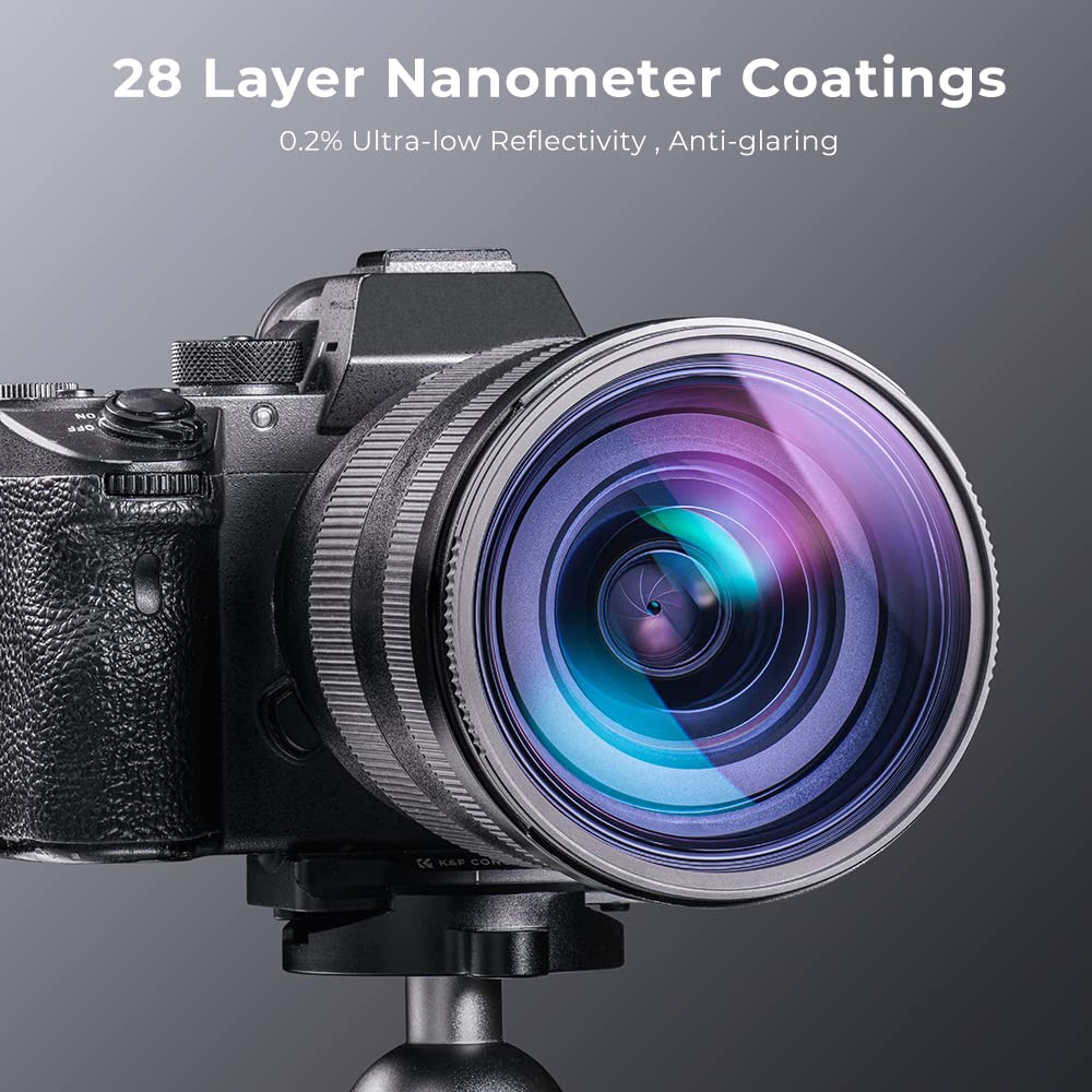 K&F Concept 58Mm Clear Natural Night Filter Light Pollution Reduction Filter For Night Sky/Star (Nano X Series)