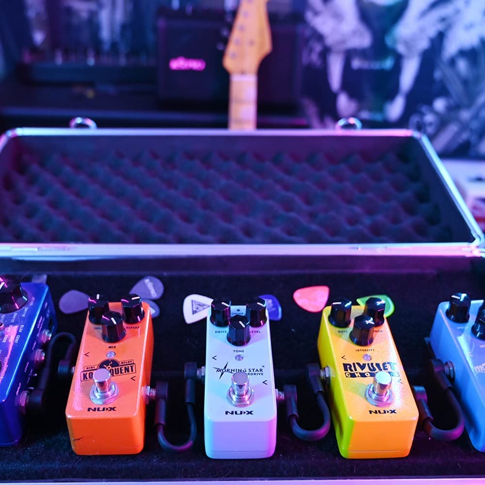 Rayzm Guitar Patch Cable, 6.35Mm Angled Instrument Jumper Cable For Guitar/Bass Effects Pedals, 5Cm Pedal Board Jumper Cables (6