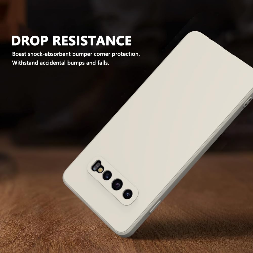 Wogroo For Samsung Galaxy S10 Plus Case White, Scratch Resistant With Soft Touch, Slim Thin Phone Cover For Samsung Galaxy S10 P