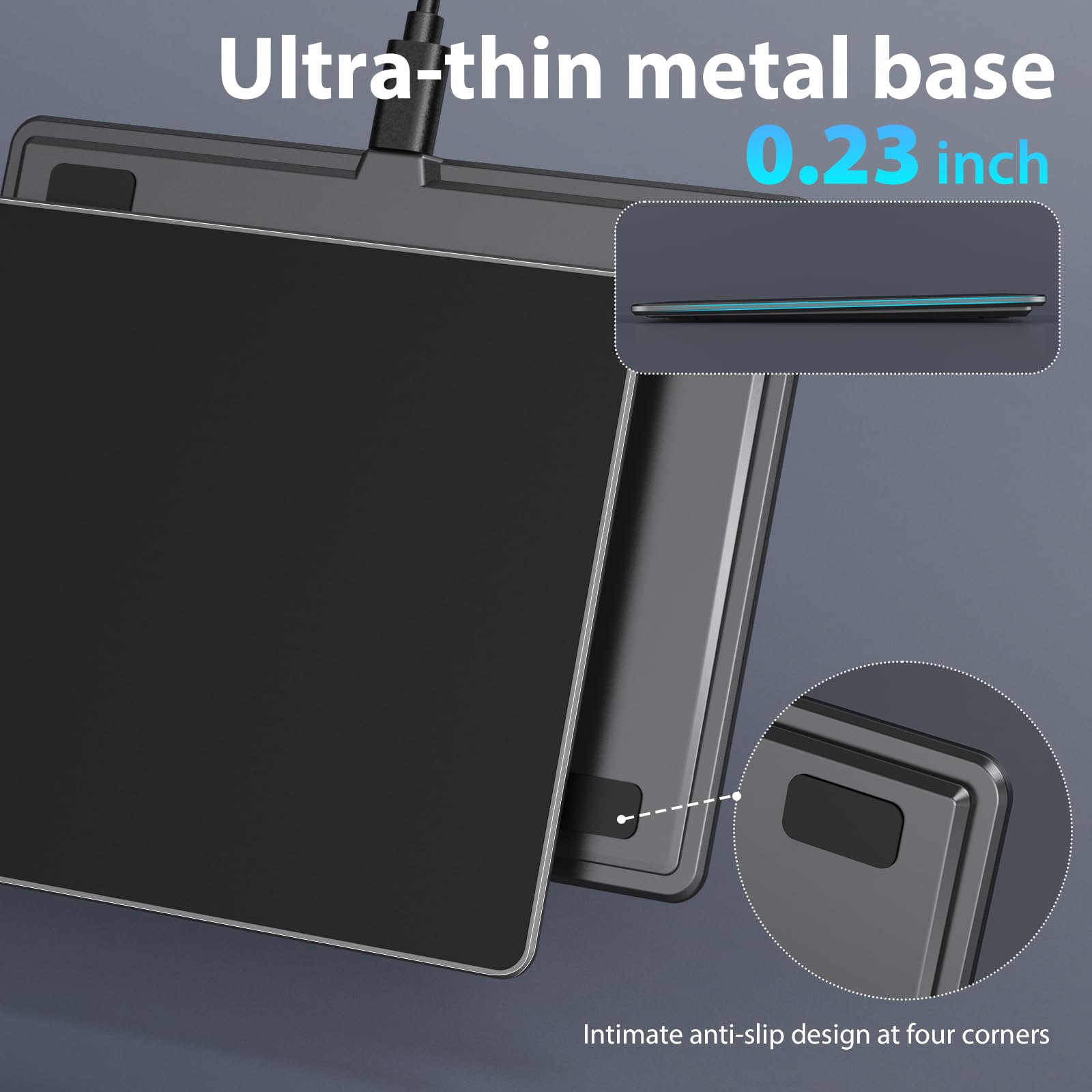 Hongmall External Trackpad, Wired Ultra Slim Trackpad With Multi Touch Gestures, Plug & Play  No Latency, Touchpad Mouse For Win