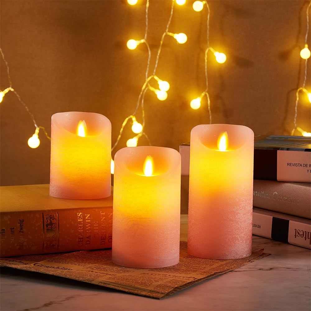 Oulex Flickering Flameless Candles With Battery Operated And Remote Control, Most Realistic Led Candles With Timer, Real Wax Pil