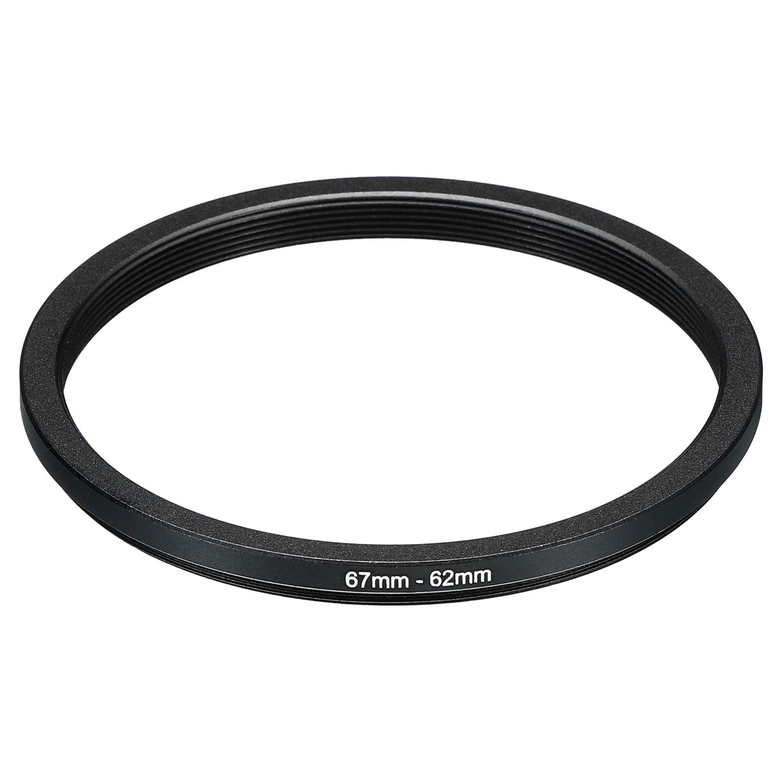 Patikil 67Mm 62Mm Metal Step Down Ring, Camera Lens Filter Adapter Ring Aluminum Filter Adapter Ring For Camera Lenses Hood, Bla