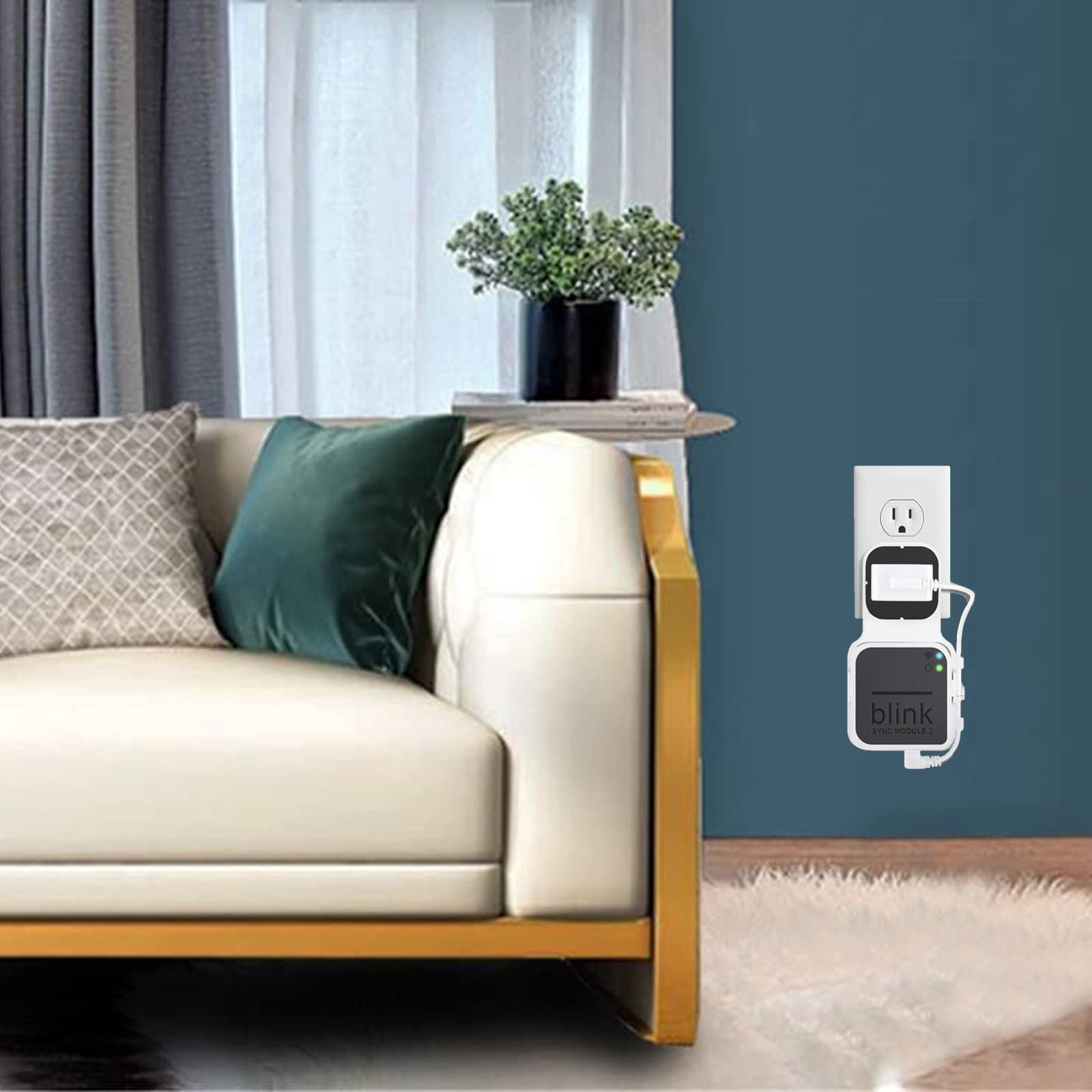 256Gb Blink Usb Flash Drive And Sync Module 2 Mount, Space Saving And Easy Move Mount Bracket Holder For Blink Outdoor Indoor Se