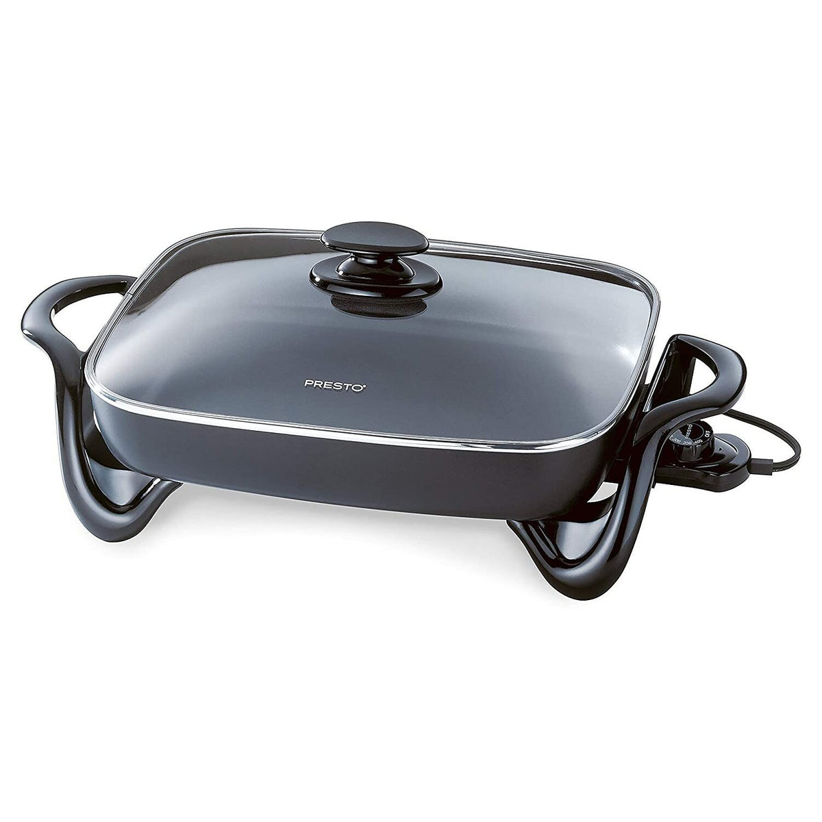 Presto Electric Skillet 1500 W 16 In. Cast Aluminum Non-Stick Inside & Out With Glass Cover