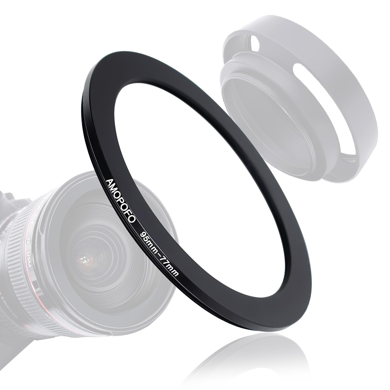 95Mm Lens To 77Mm Camera Filter Ring,95Mm To 77Mm Step Down Ring Filter Adapter For 77Mm Uv,Nd,Cpl,Metal Step Down Ring