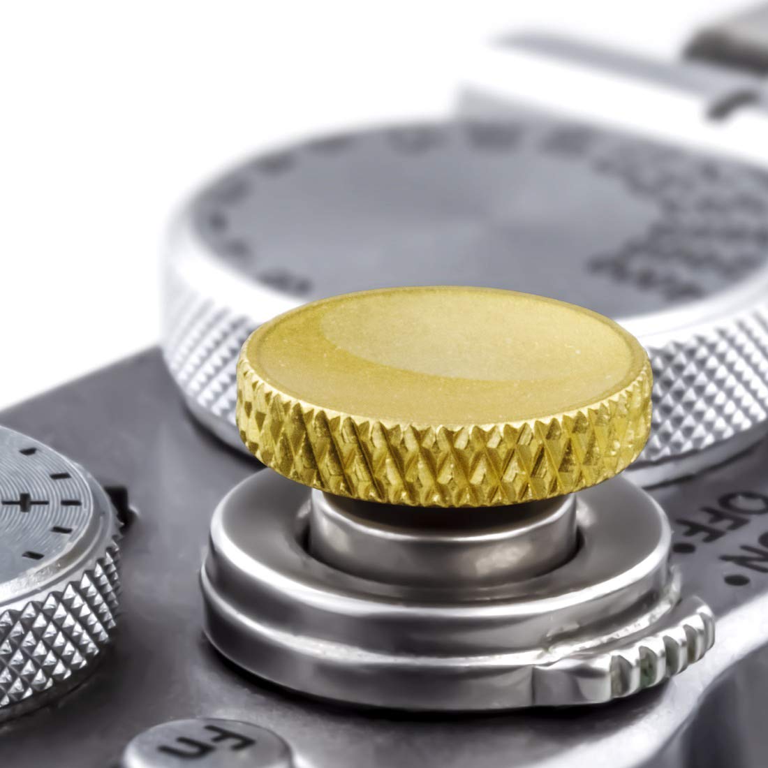 Soft Shutter Release Button (2 Pack/Gold) High End Pure Copper Camera Shutter Button