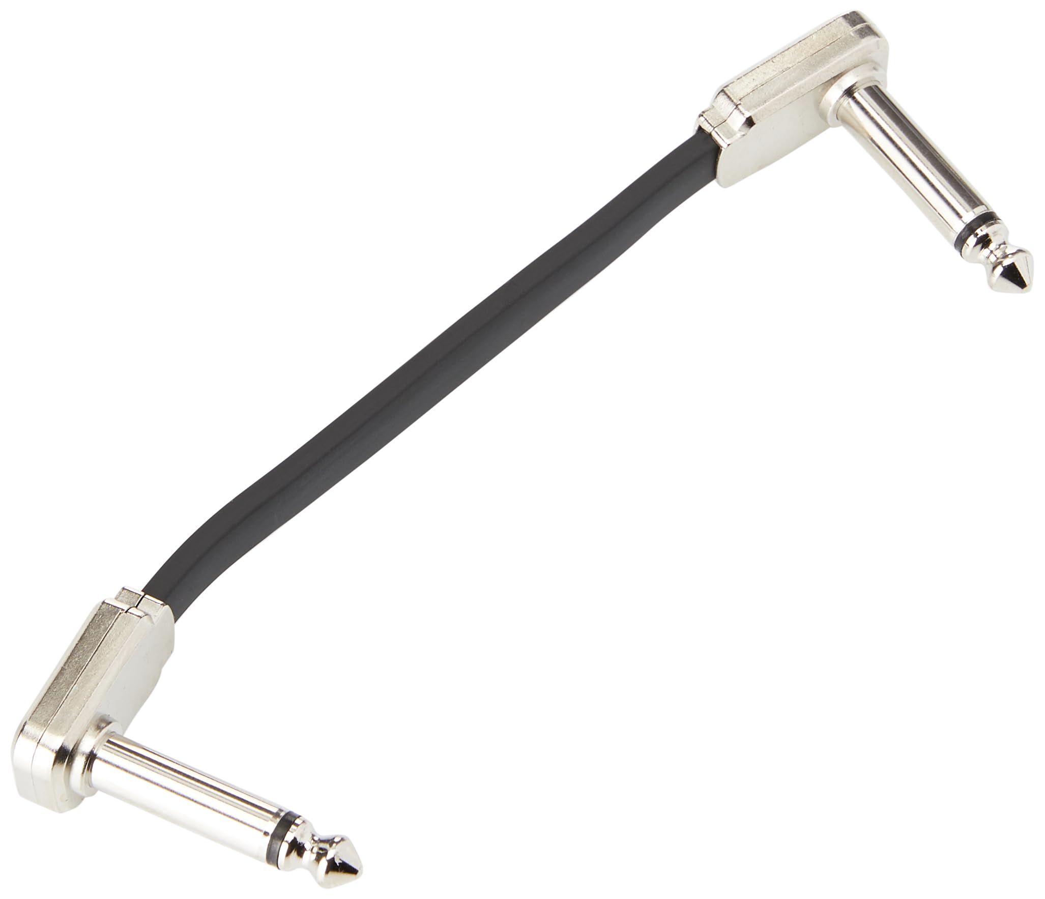 Ernie Ball Flat Ribbon Patch Cable, 3In, Black (P06225)