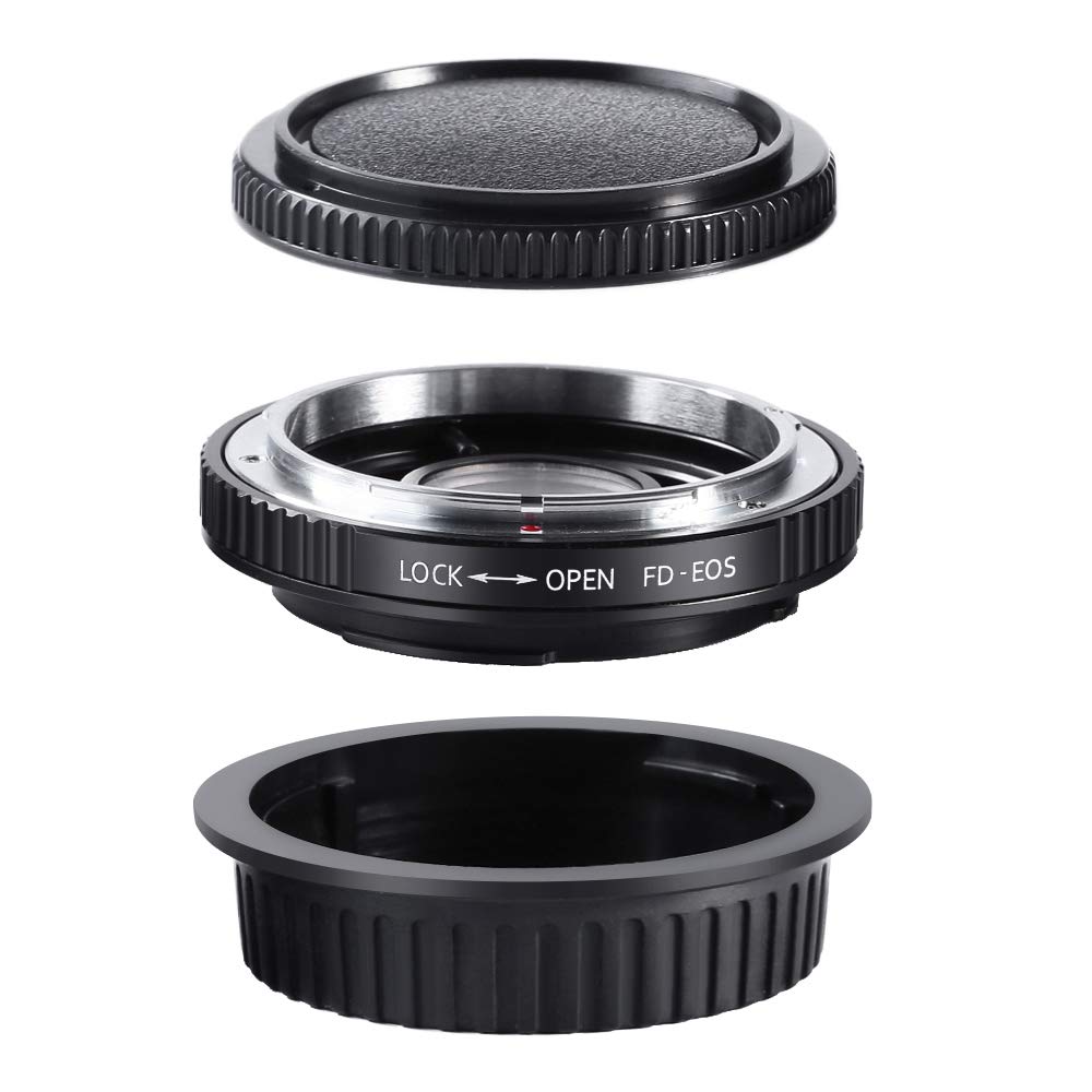 K&F Concept Pro Lens Mount Adapter Compatible For Canon Fd Fl 35Mm Slr Lens To Canon Eos (Ef, Ef S) Camera, Compatible With Canon 1D, 1Ds, Mark Ii, Iii, Iv, Digital Rebel T5I, T4I, T3I, T3
