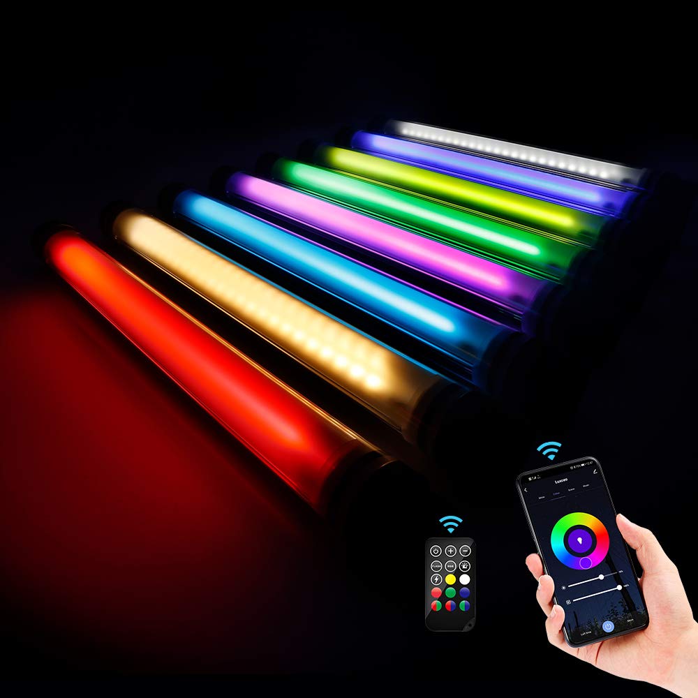 Uyled P7Rgbpro Handheld Photography Light With App Control 360  Full Color Led Video Light Wand 12 Lighting Modes,Cri=95 Ip68 Wa