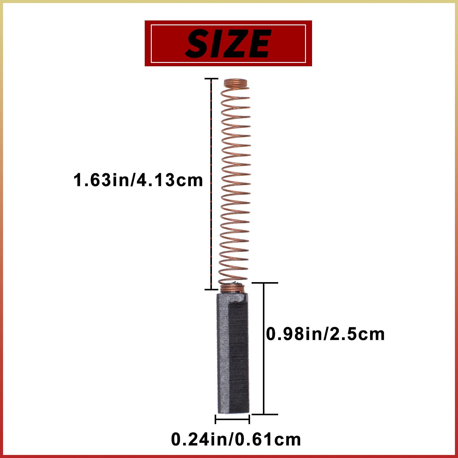 6Pcs W10380496 Carbon Mixer Motor Brushes Replacement For Kitchenaid Stand Mixers 9706416 W10260958 Wpw10380496 Ps3495098 Ap5178