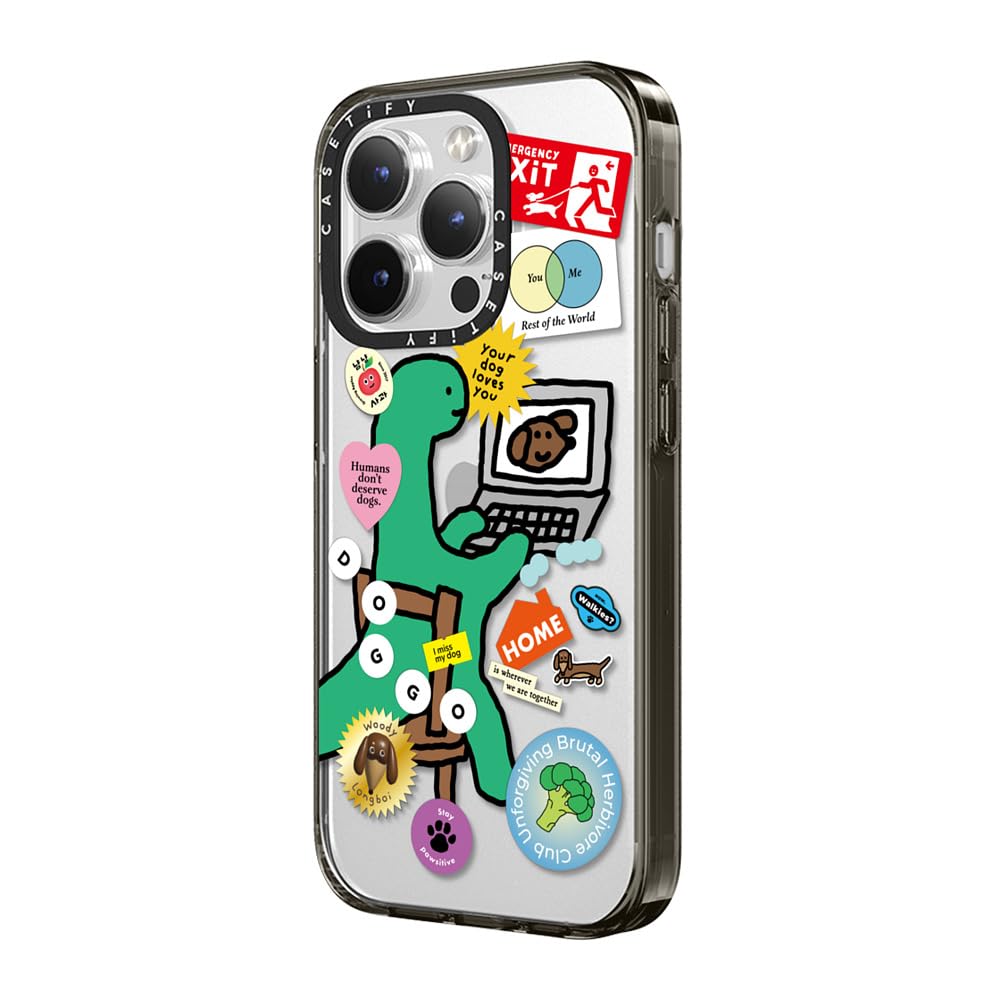 Casetify Compact Iphone 15 Pro Max Case [2X Military Grade Drop Tested / 4Ft Drop Protection]   Cute Prints   I Miss My Dog   Cl