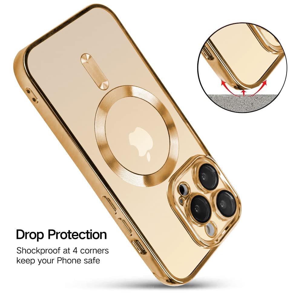 Ook Phone Case Made For Iphone 13 Pro Max (6.7 Inch) With Camera Lens Protector (Compatible With Magsafe) Anti-Scratch Shockproo