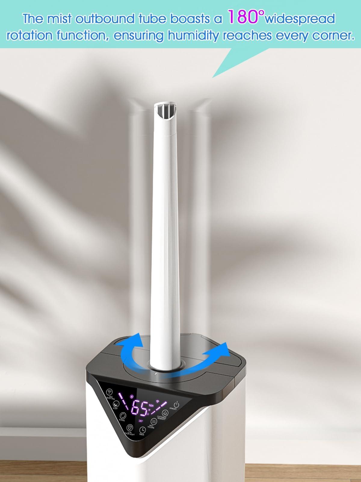 19L/5Gal Large Humidifiers For Bedroom 2800 Sq Ft, Quiet Humidifiers For Large Room, Floor Humidifier With 3 Mist Mode & Auto 18