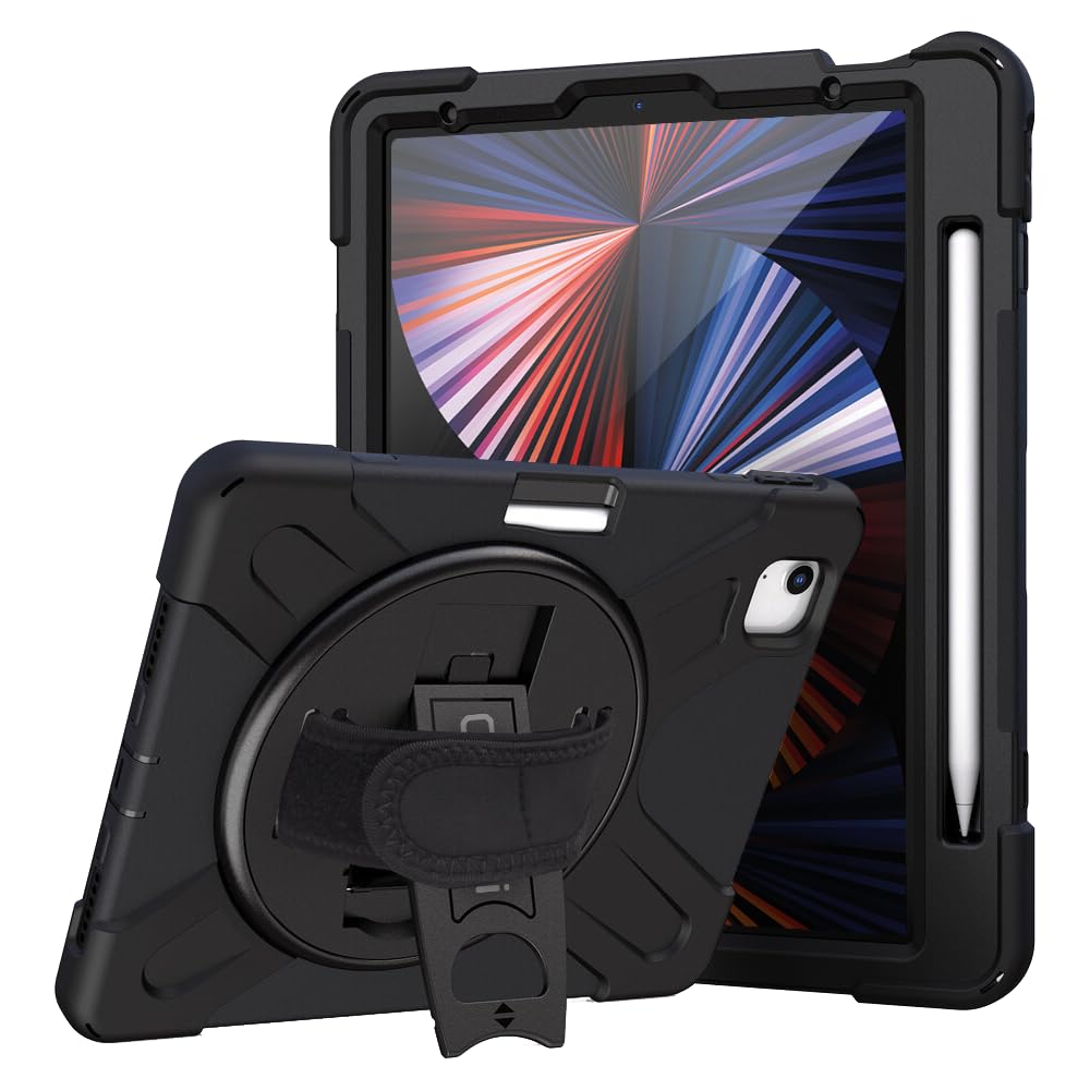 CODi Rugged Carrying Case for 11 Apple iPad Pro (Gen 2, 3, and 4) Tablet - Black
