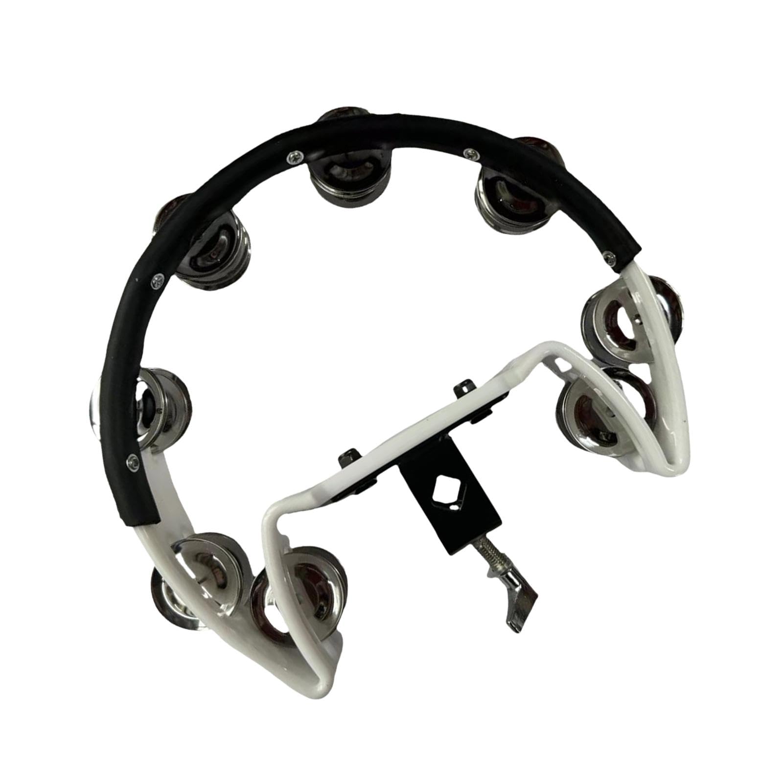 MERISHOPP Hi Hat Tambourine Stainless Steel Shaker for KTV Drum Kits Enthusiasts Party white|Musical Instruments & Gear|Percussi