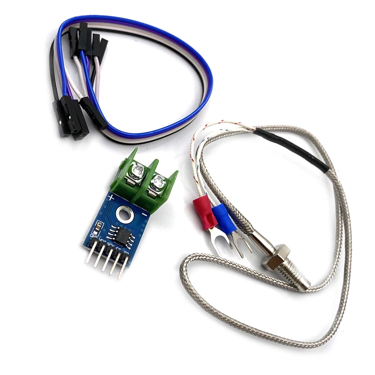 Kiro&Seeu Dc 3 5V Max6675 Module + K Type Thermocouple Temperature Sensor Thermocouple Sensor Set M6 Screw Compatible With Ardui