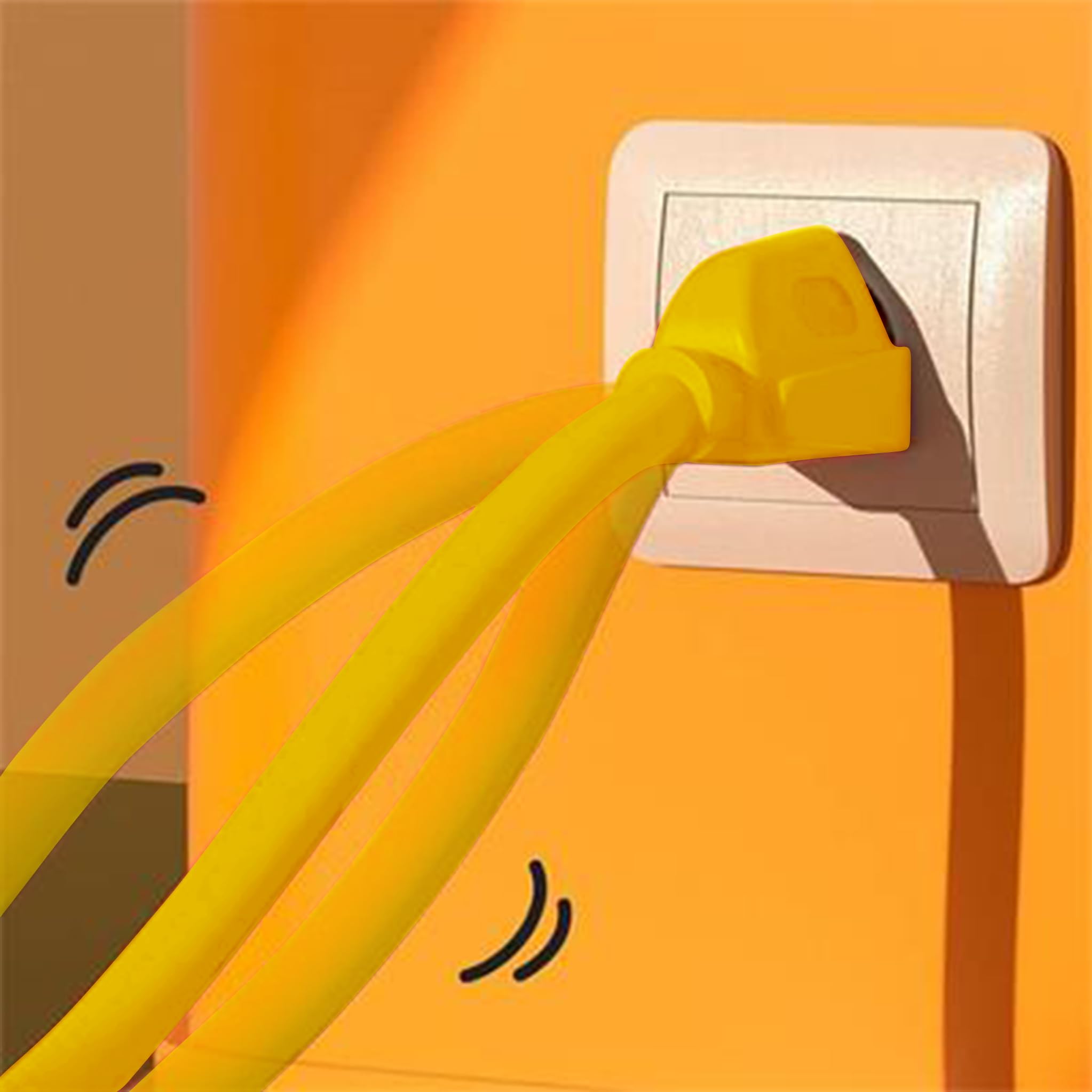 Outdoor Extension Cord Waterproof 100 Ft, Yellow 14/3 Sjtw Heavy Duty, Flexible 100% Copper 3 Prong Extension Cord For Lawn, Gar