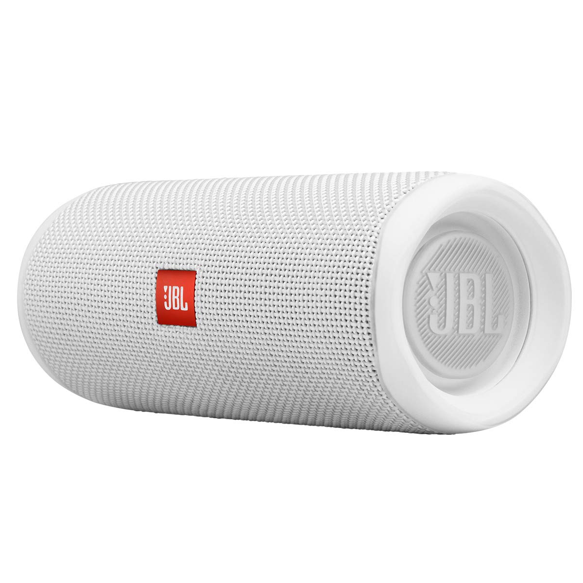 Jbl Flip 5, Waterproof Portable Bluetooth Speaker, White, 3.6 X 3.6 X 8.5