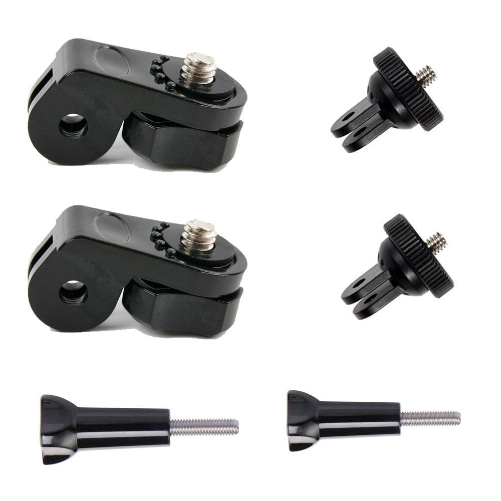 Asocea Action Camera Tripod Adapter Mount Universal Conversion Adapter Set (1/4 Inch 20) Screw Mount Compatible With Sony Gopro