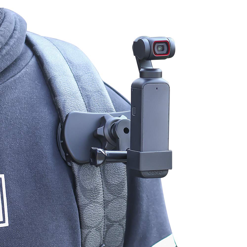 Surewo 360� Rotation Backpack Strap Mount Quick Clip Mount With Expand Frame Compatible With Dji Osmo Pocket,Osmo Pocet 2