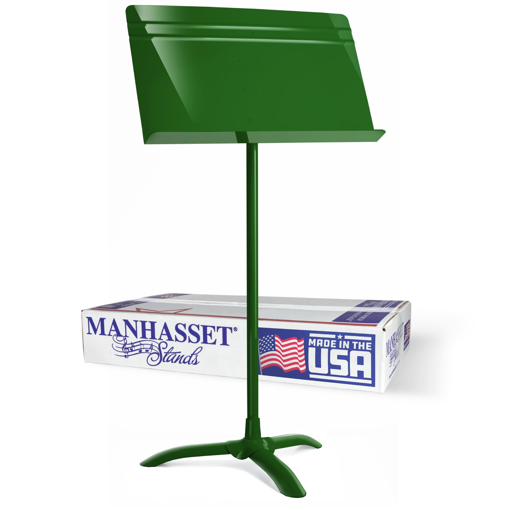 Manhasset Music Stand For Sheet Music - 48 Symphony Model - 4801GRN - Long Lasting, Durable Manhasset Stand - Adjustable Height 