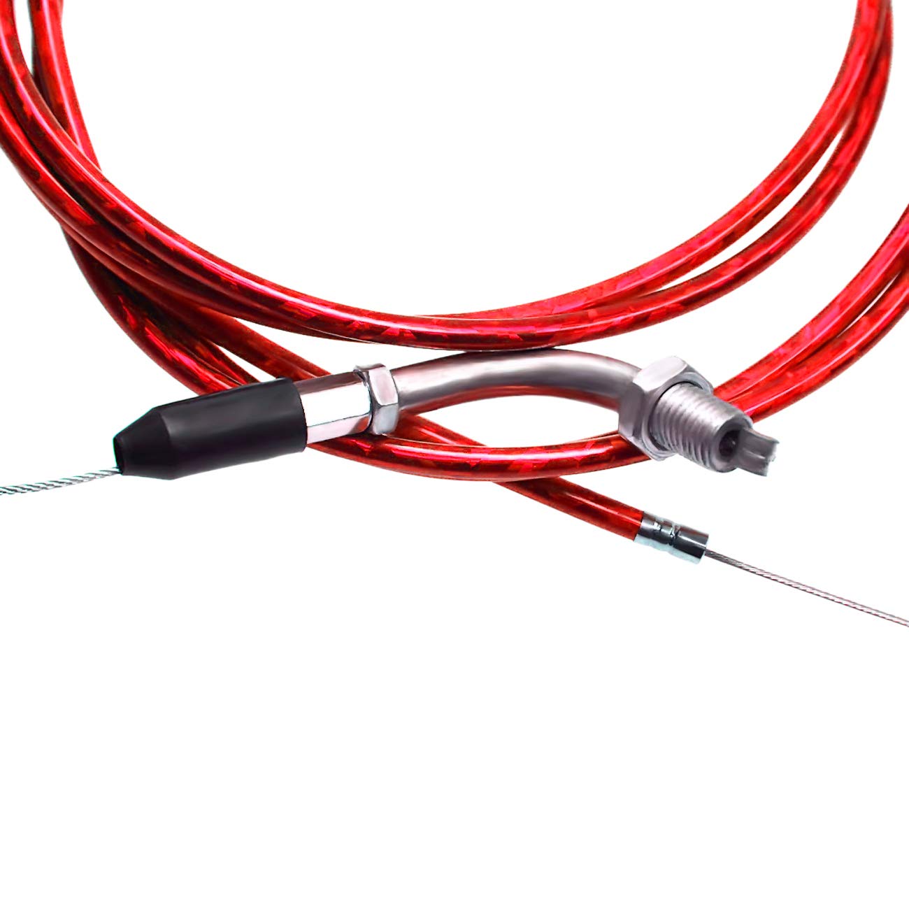 Jtfrkope 59 Inch Clutch Cable Line And 51 Inch Gas Throttle Cable For 2 Stroke 49Cc 50Cc 60Cc 80Cc Motorized Bicycle Push Bike P