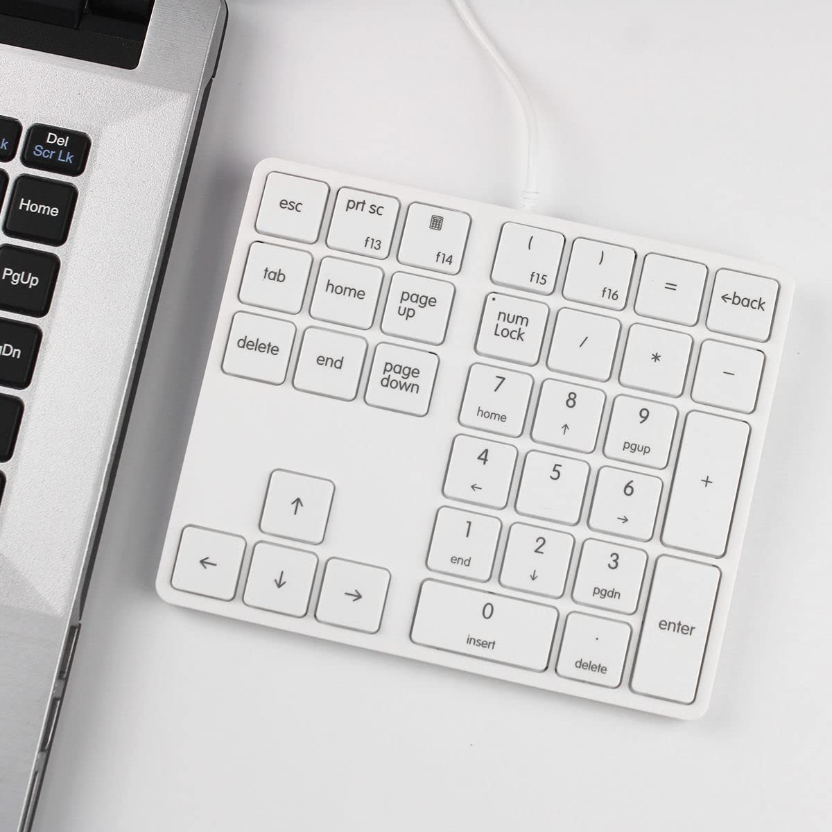 All Keypad Key Qisan Numeric Keypad 34 Keys (30%) Mini Multifunctional Wired Number K ...