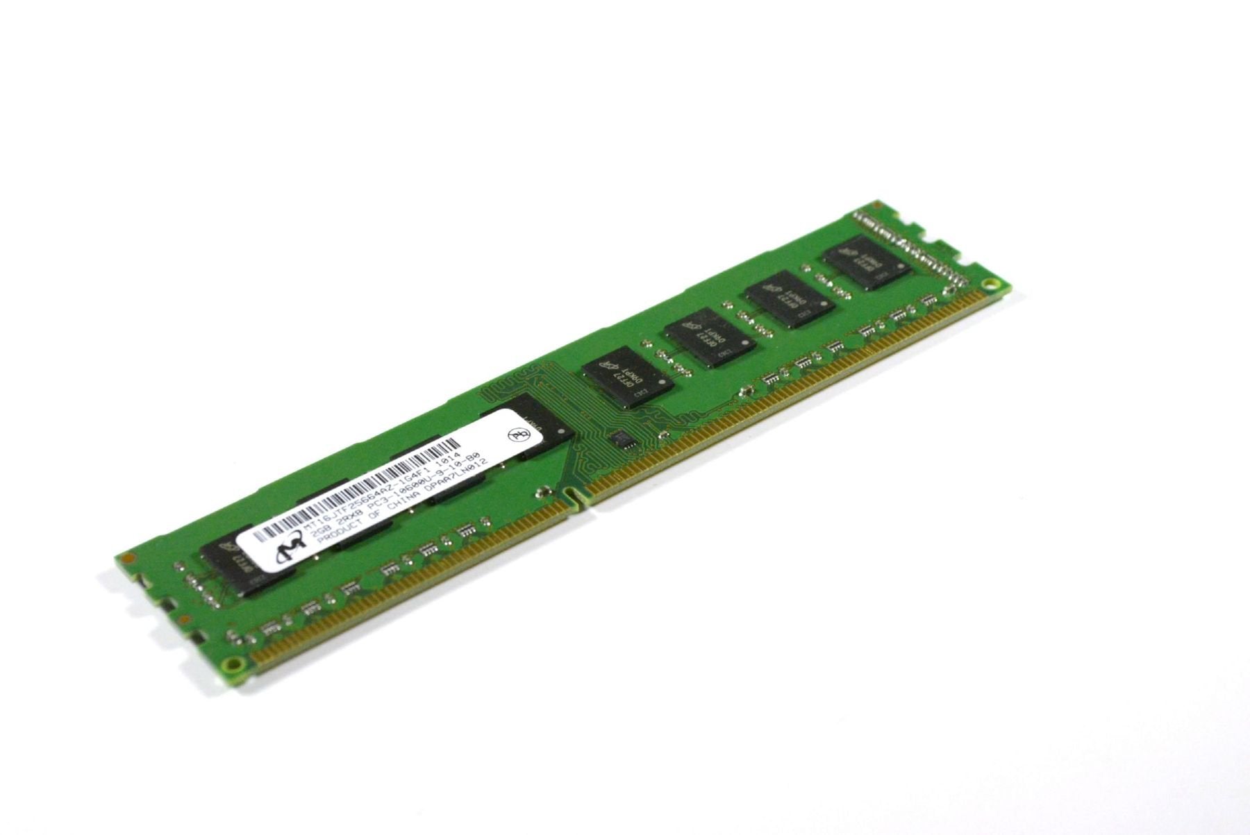 MICRON MT16JTF25664AZ-1G4F1 2GB DESKTOP DIMM DDR3 PC10600(1333) UNBUF 1.5v 2RX8 240P 256MX64 128mX8