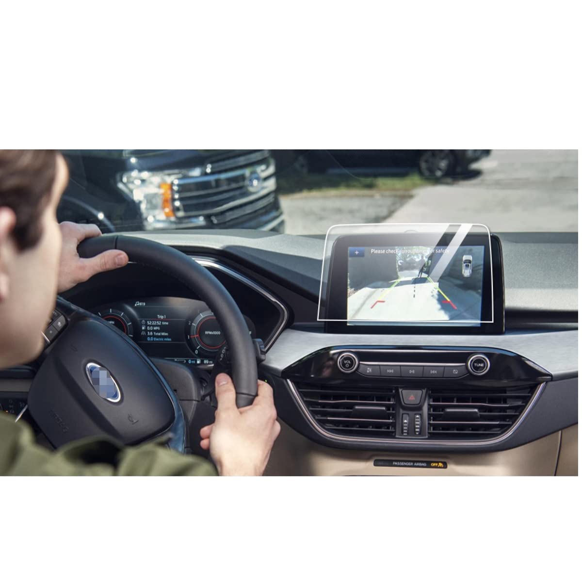 Screen Protector Compatible With 2020 2021 Ford Escape Sync3 Touch Screen,Anti Glare,Anti Scratch,Shock Resistant,Flyingchan,Navigation Accessories
