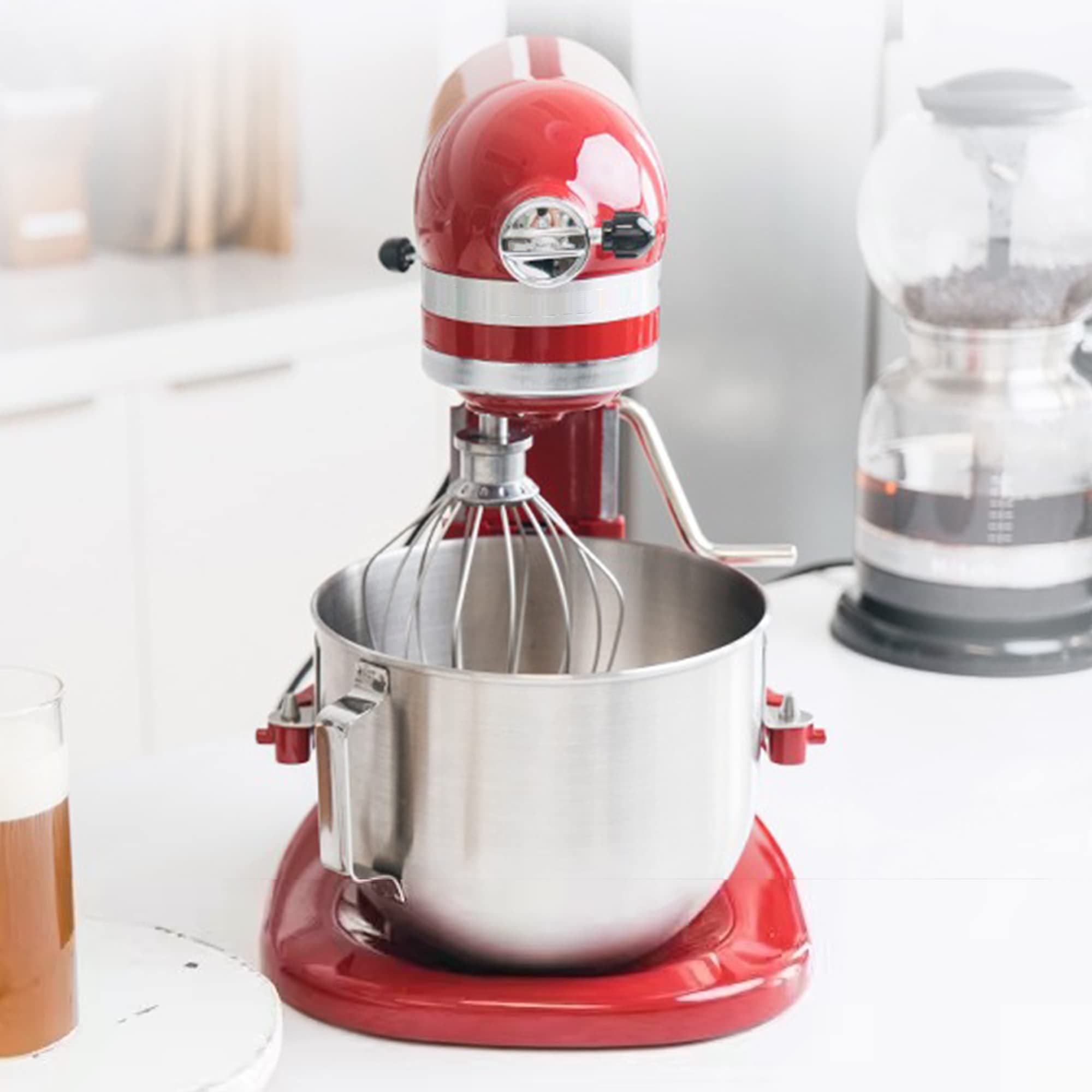 K5Aww Stainless Steel Wire Whip Attachment For Kitchenaid 6 Quart Bowl Lift Stand Mixers, 6 Wire Whip Replacement For Kitchenaid