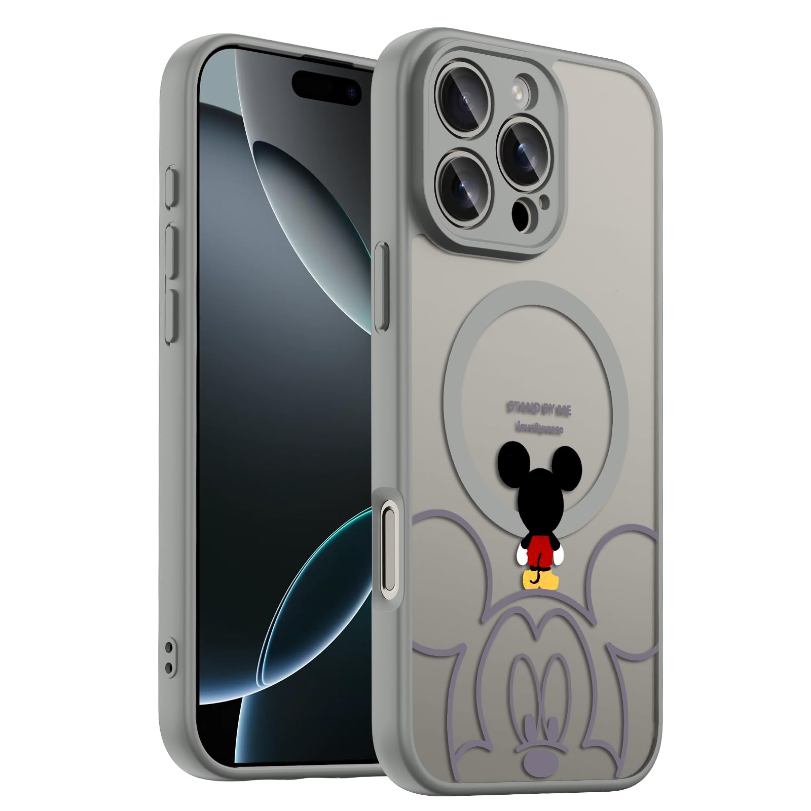 Lastma Case for iPhone 13 Pro Max [Compatible with MagSafe], Cute Design Magnetic Colorful [Translucent Matte] Soft Bumper Hard 