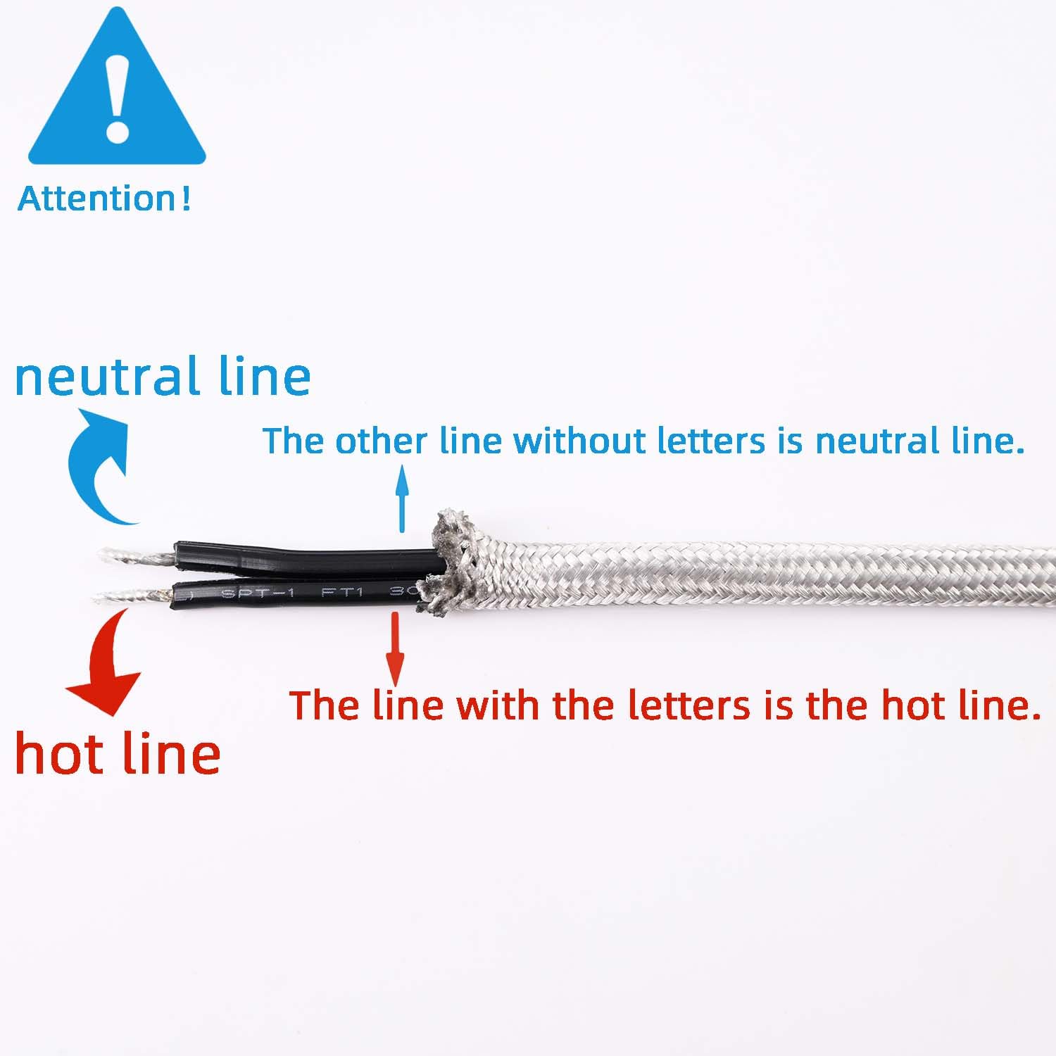 Atiyoc 8 Feet Rayon Cloth Covered Replacement Lamp Cord With End Plug For Antique Lamp Repair Diy Project, Spt 1 Electric Wire,1