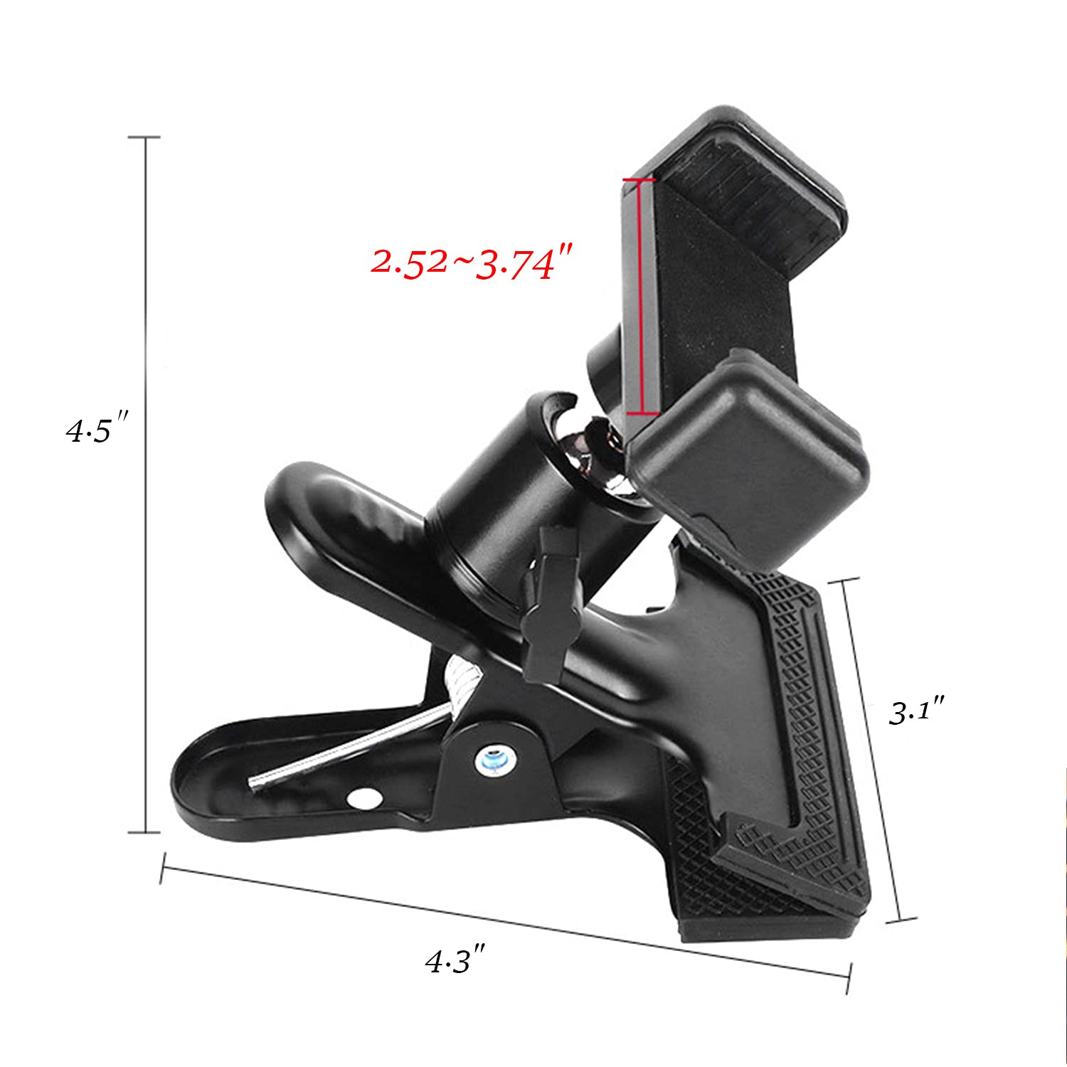 Rockcheems Guitar Head Phone Holder Mount For Live Broadcast Teaching Video Recording Android And Iphone Compatible Guitar/Elect