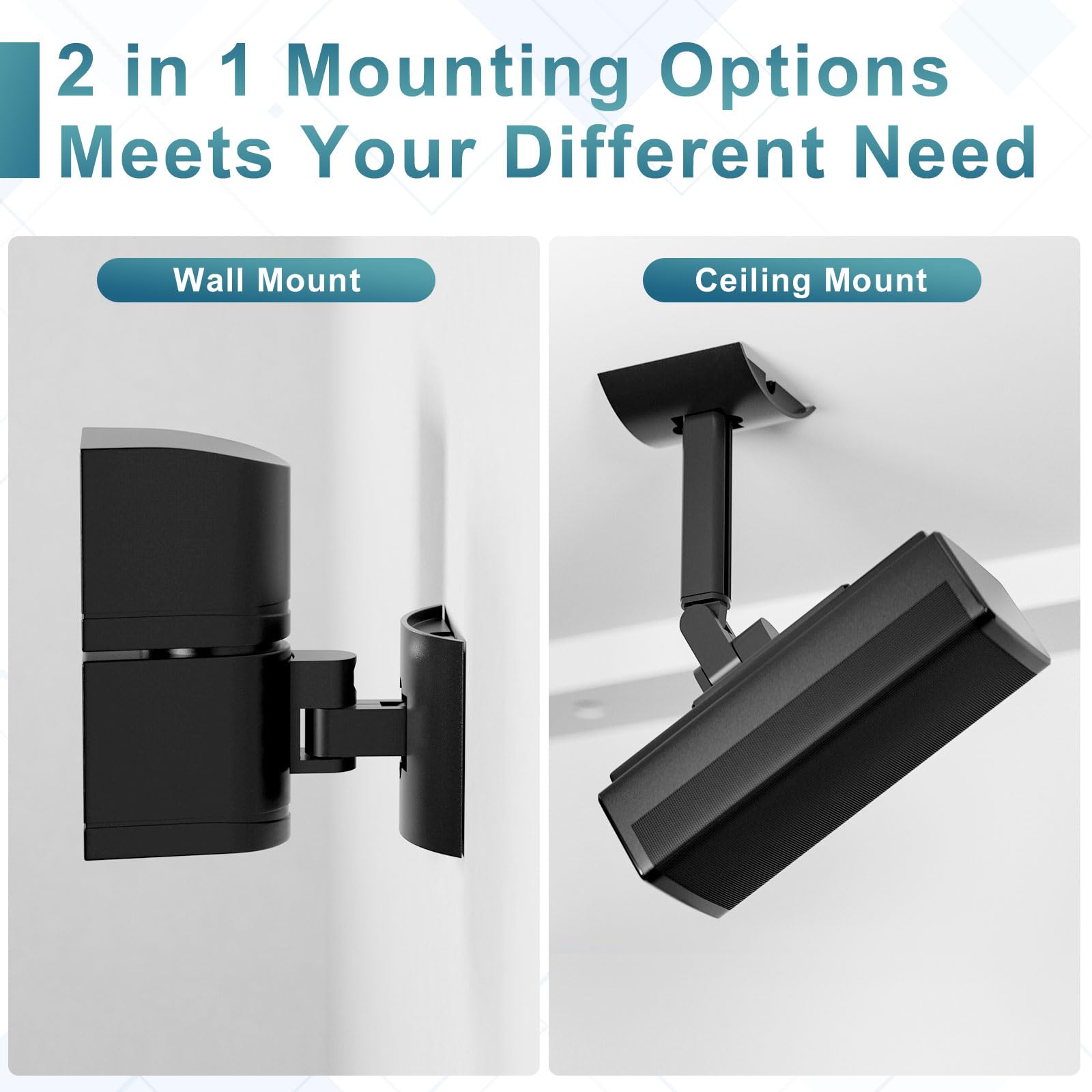 Yimaut (2 Pack) Ceiling/Wall Mount Bracket For Bose Cube Speaker,For Ub 20,Ub20 Series Ii, Wb 50 Series Ii, Lifestyle 600, V35,
