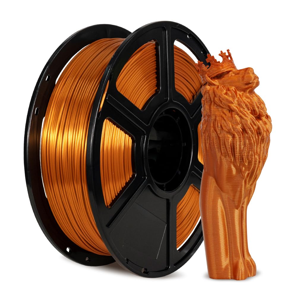 FLASHFORGE Silk Tri-Color PLA Filament 1.75mm, Coextrusion Gold Red Purple Triple Color Rainbow 3D Printer Filament, Enchanting 